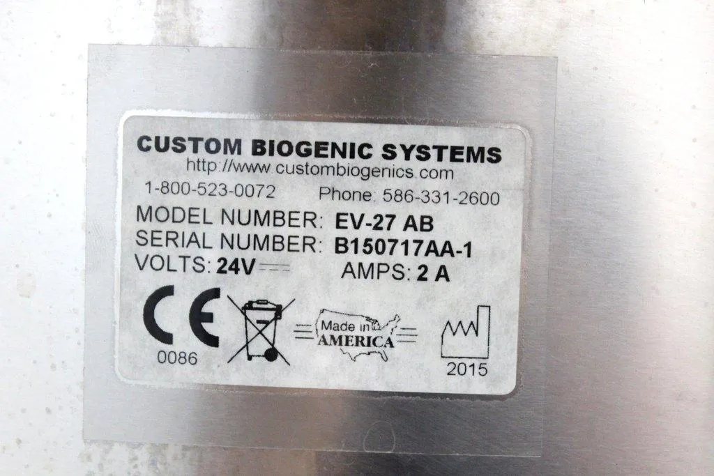 Custom Biogenic Systems EV-27 AB Eco Vapor Nitrogen Freezer