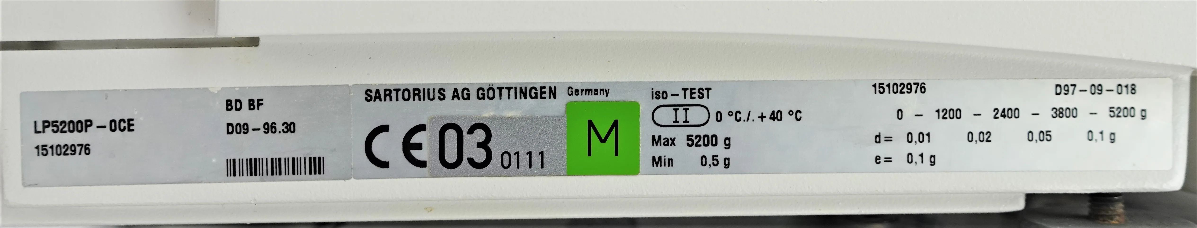 Sartorius Master Pro LP5200P Electronic Precision Balance