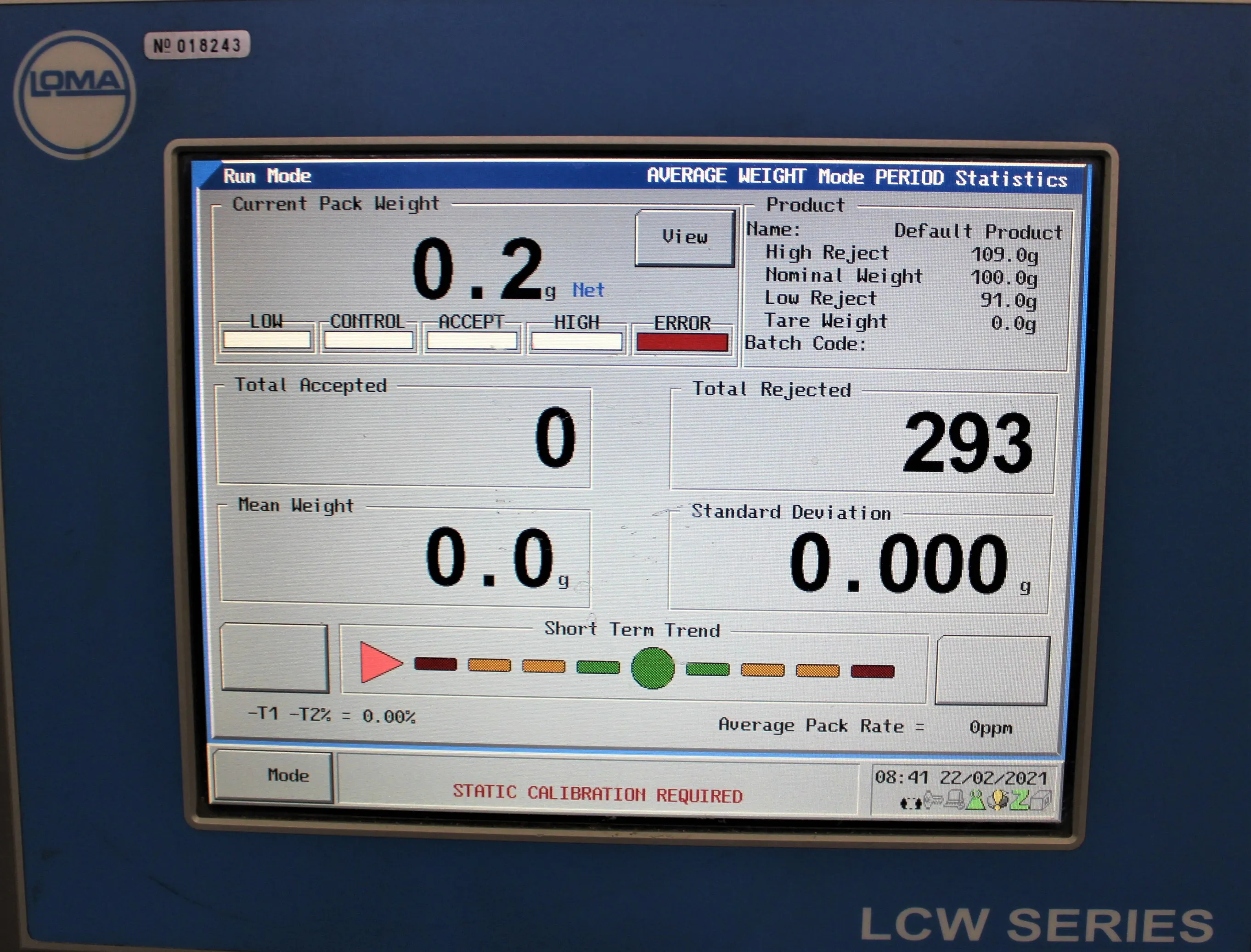 Loma Systems LCW-3000 Checkweigher