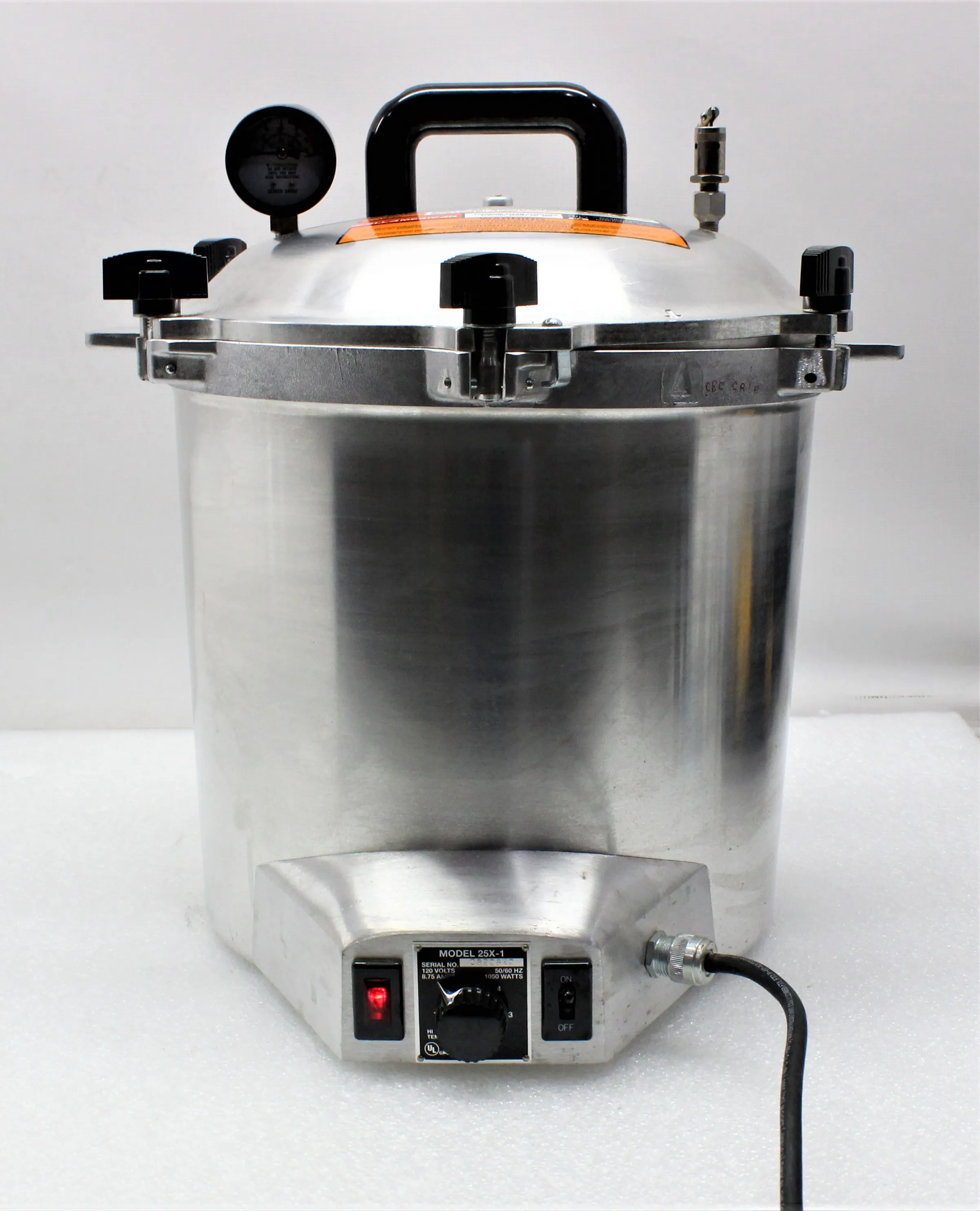 All American Electric Sterilizer 25X-1 Model 25X-1 Sterilizer