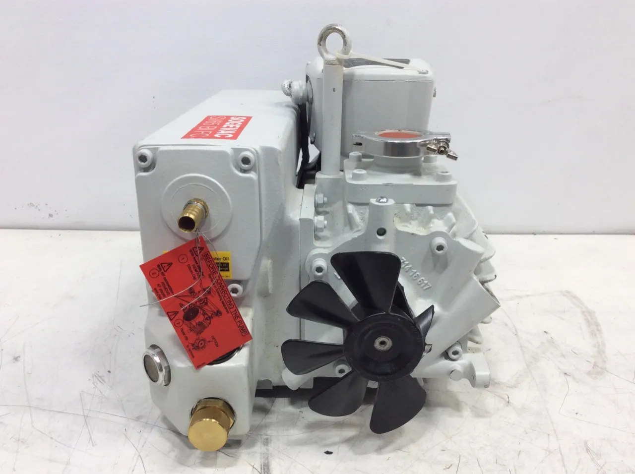 Sogevac SV65 BI FC Single Stage Oil Sealed Rotary Vane Vacuum Pump 1.1 Torr