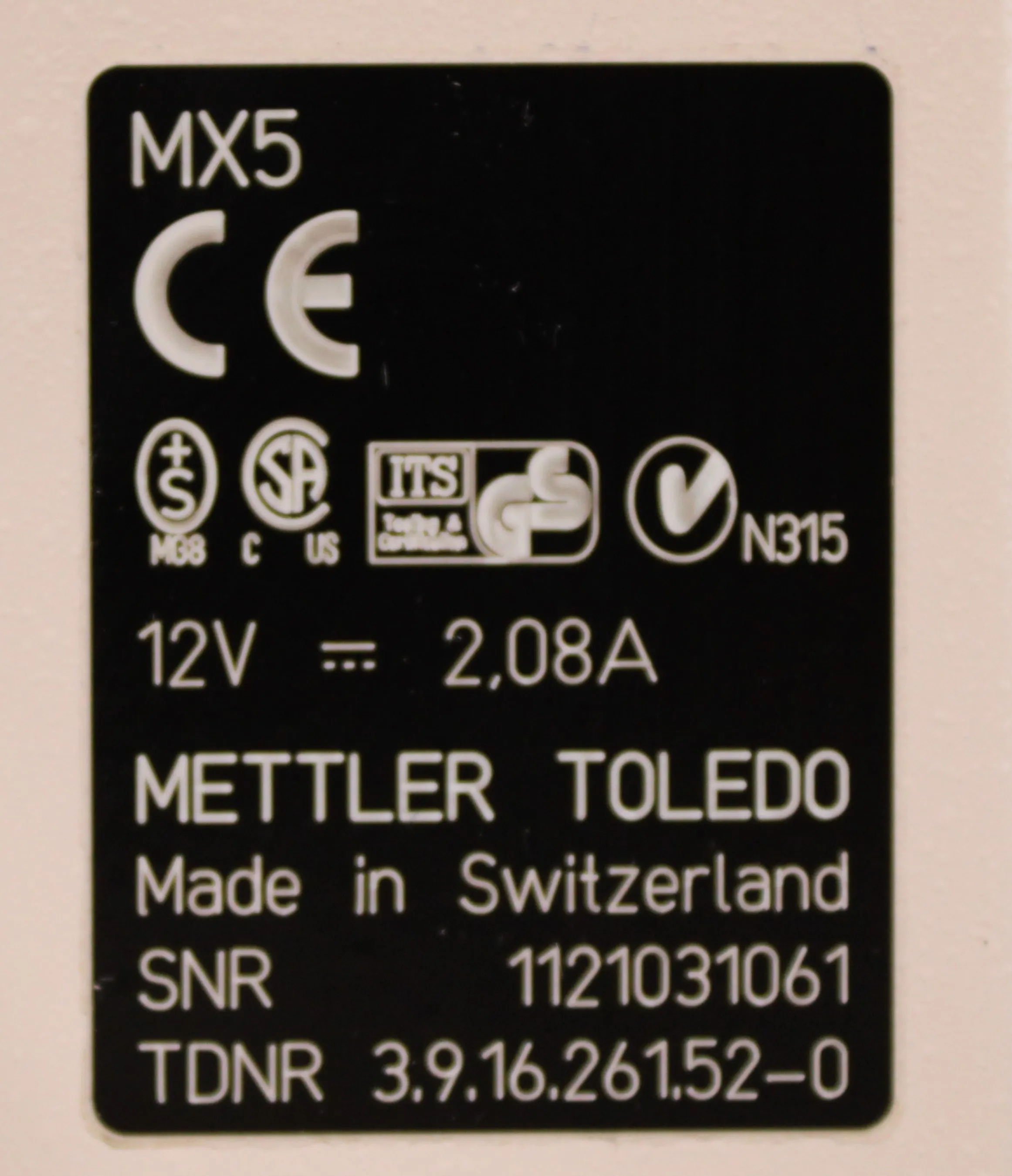 Mettler Toledo MX5 Microbalance