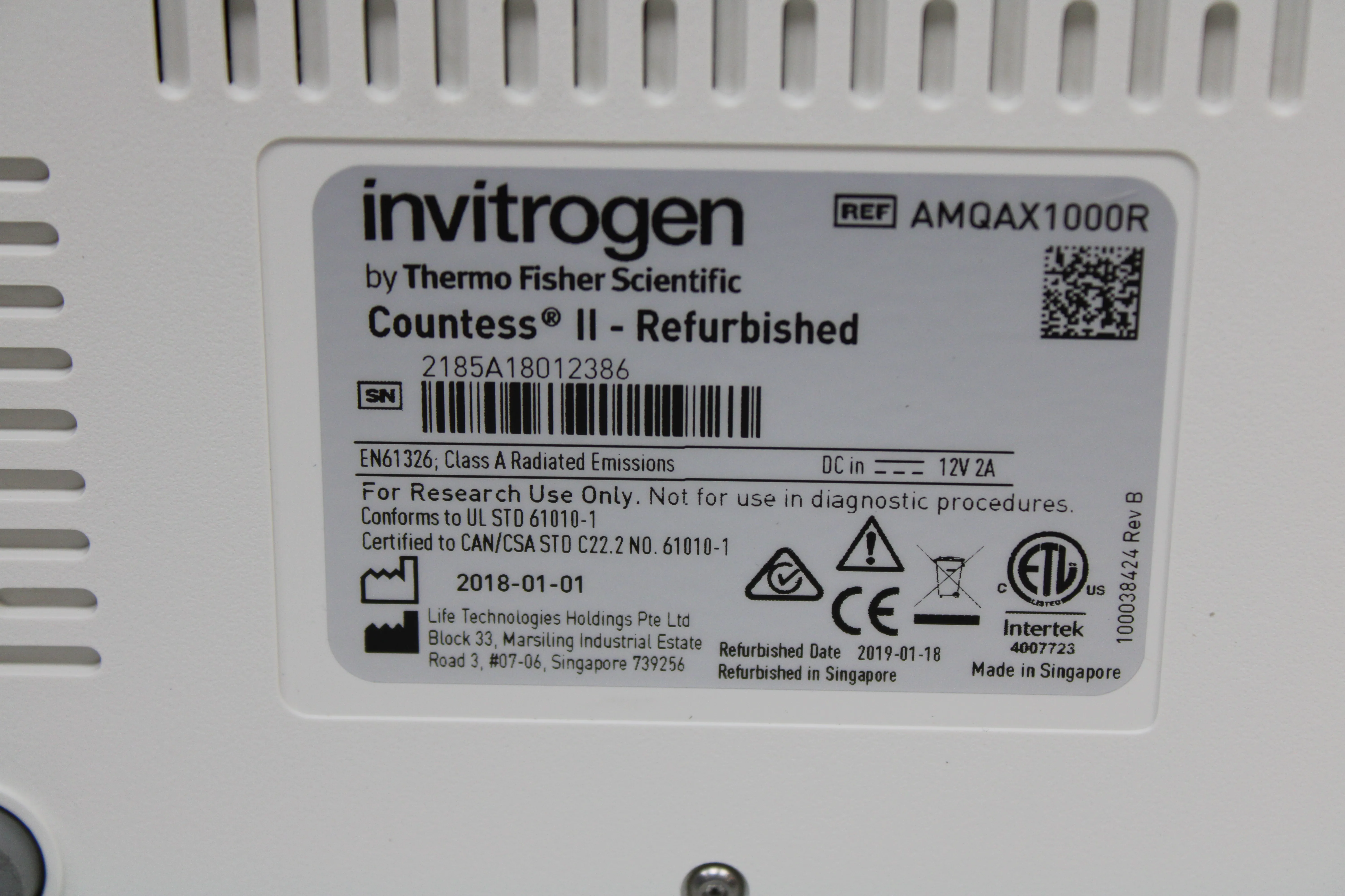 Invitrogen Countess II Automated Cell Counter AMQAX1000R