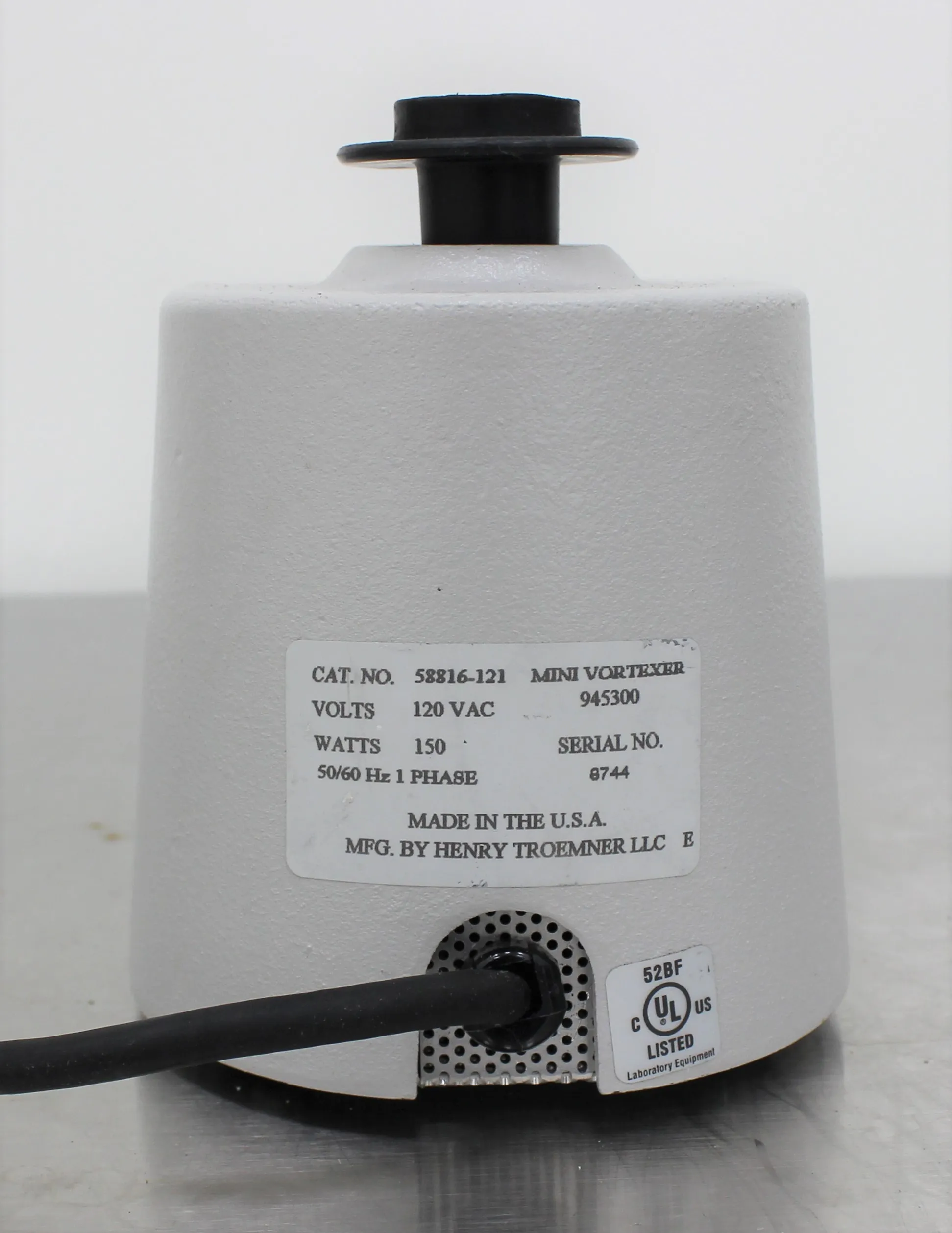 VWR Scientific Standard Mini Vortexer Cat No. 58816-121