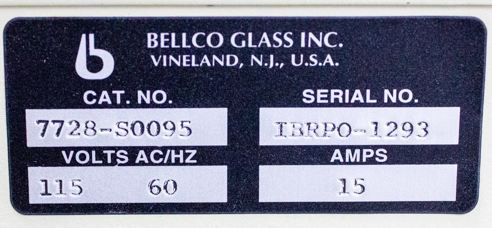 Bellco Glass Single Window Standard Roll-In Incubator 7728-S0095