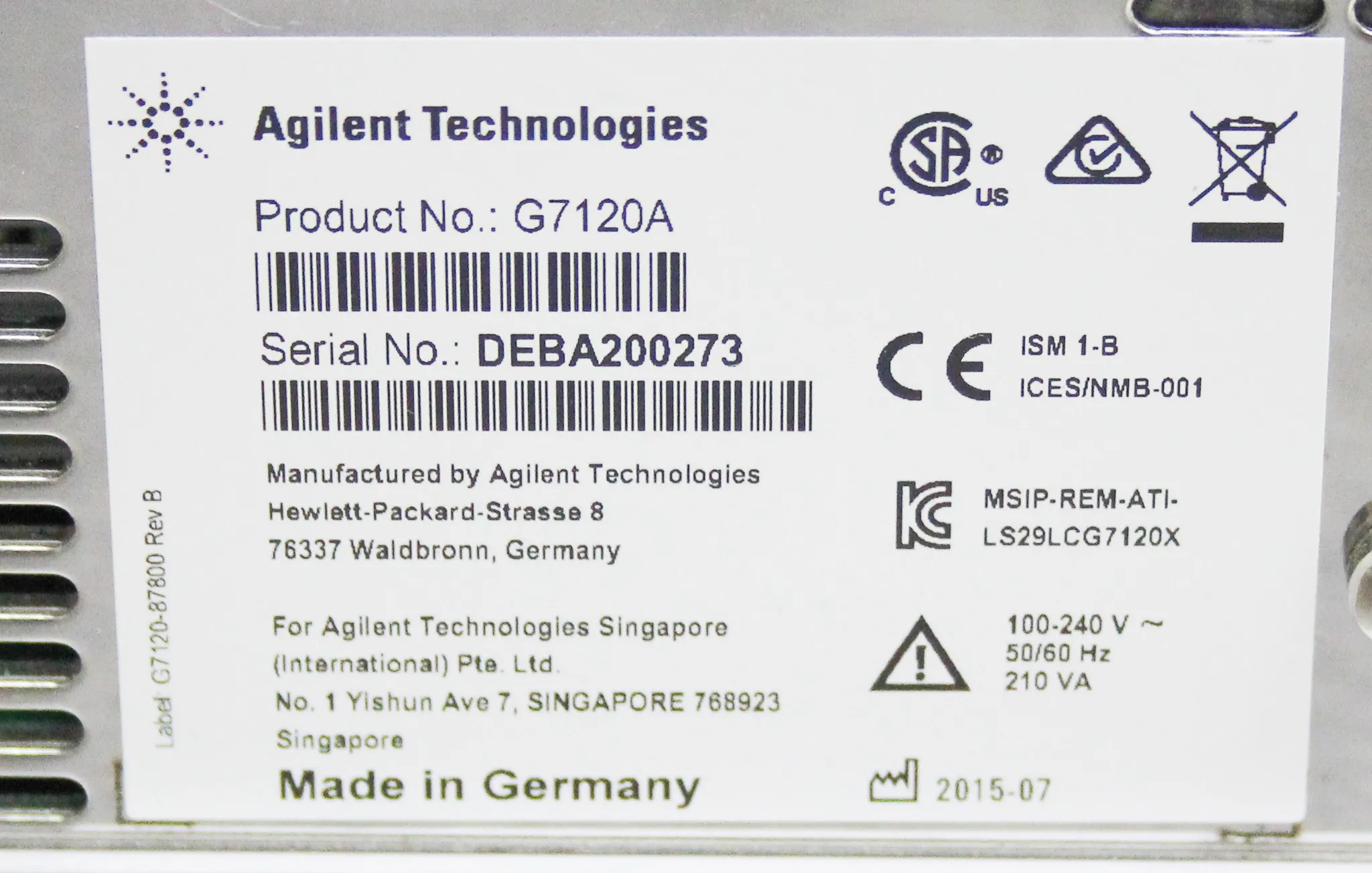 Agilent 1290 Infinity II High Speed Pump G7120A