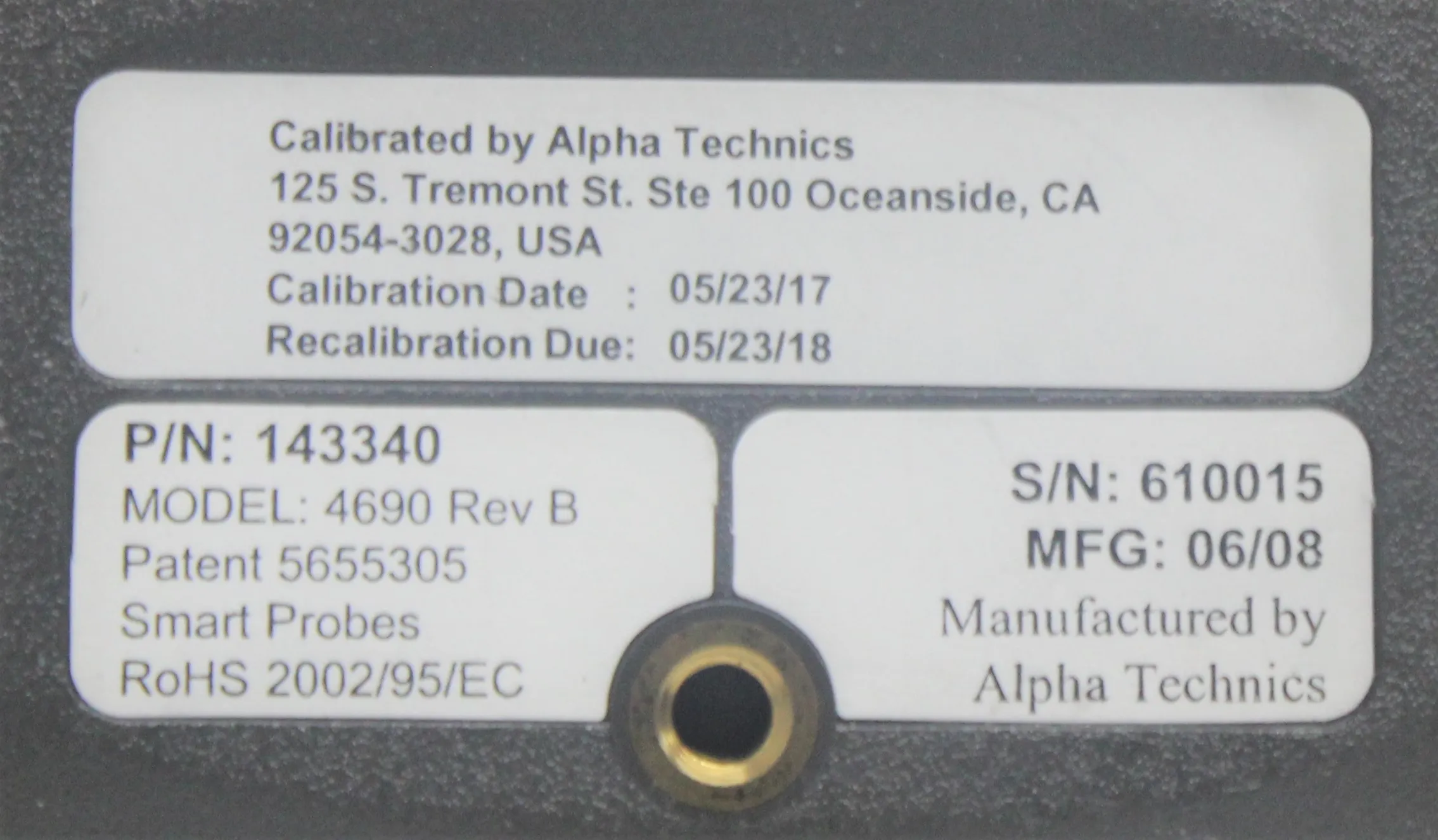 Alpha Technics 4690 Rev B Multifunction Probe - Seller Refurbished