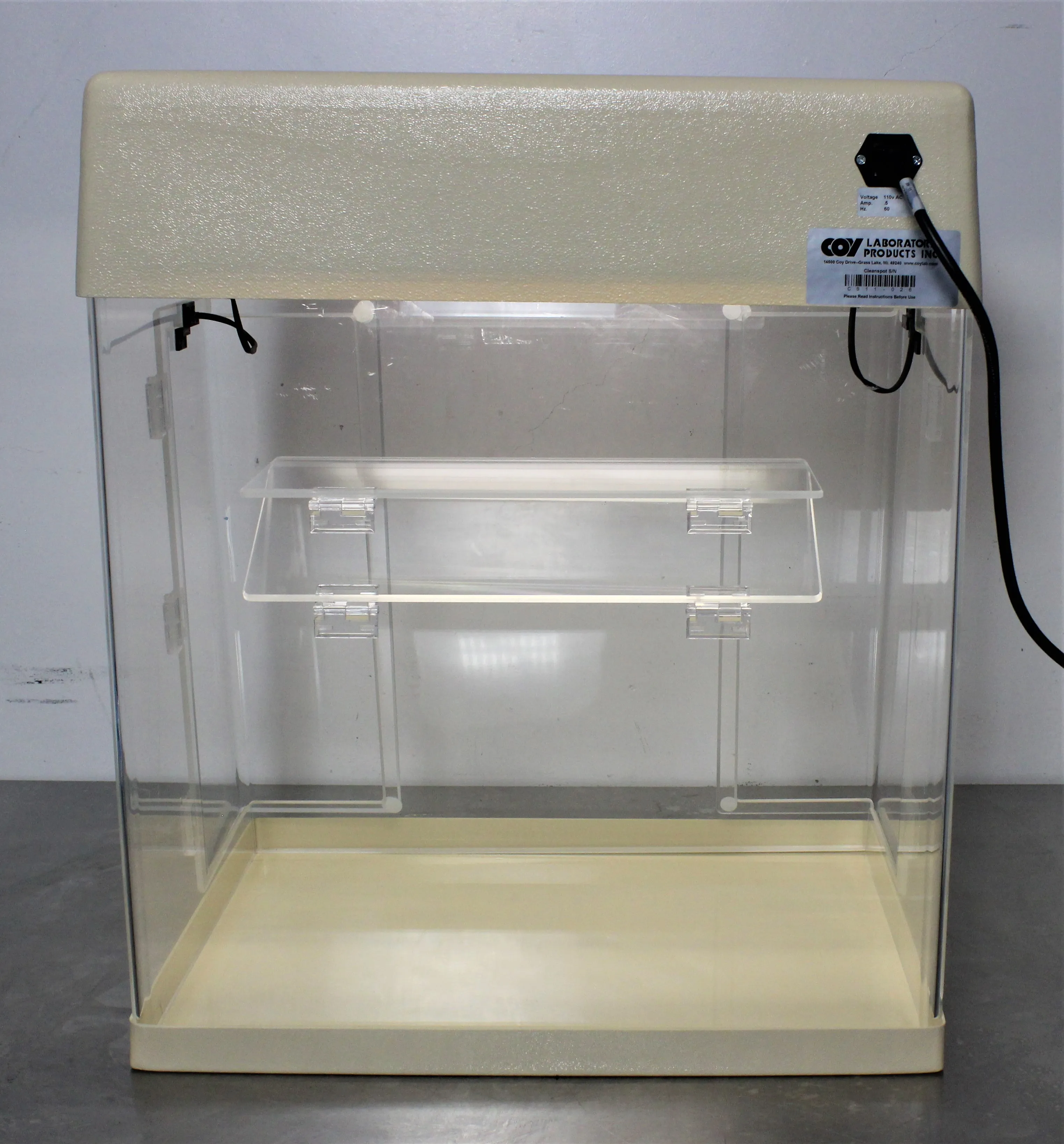 COY Laboratory CleanSpot PCR Workstation CS11-026