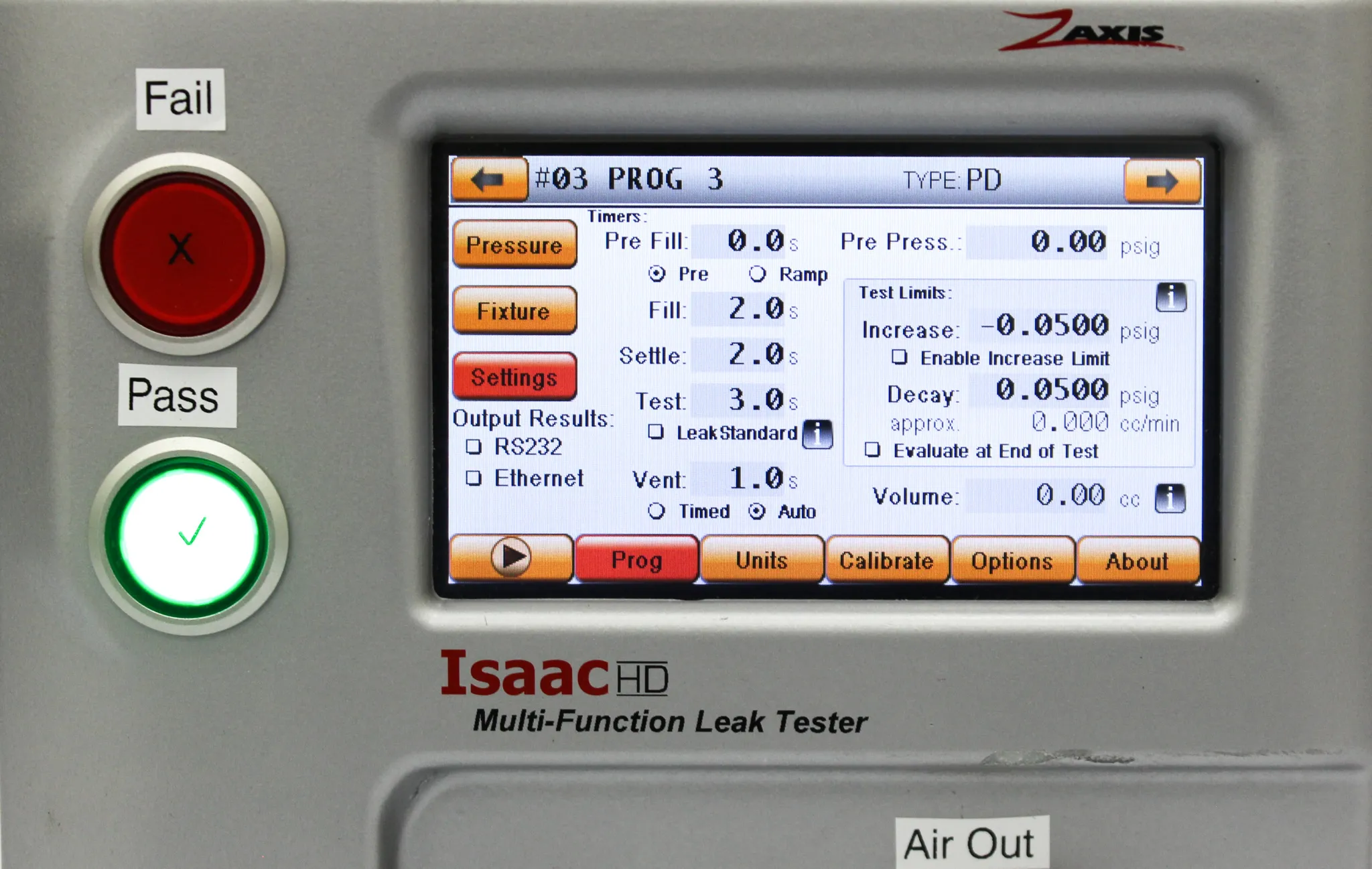 Zaxis Issac-HD-PD Multi-Function Leak Tester