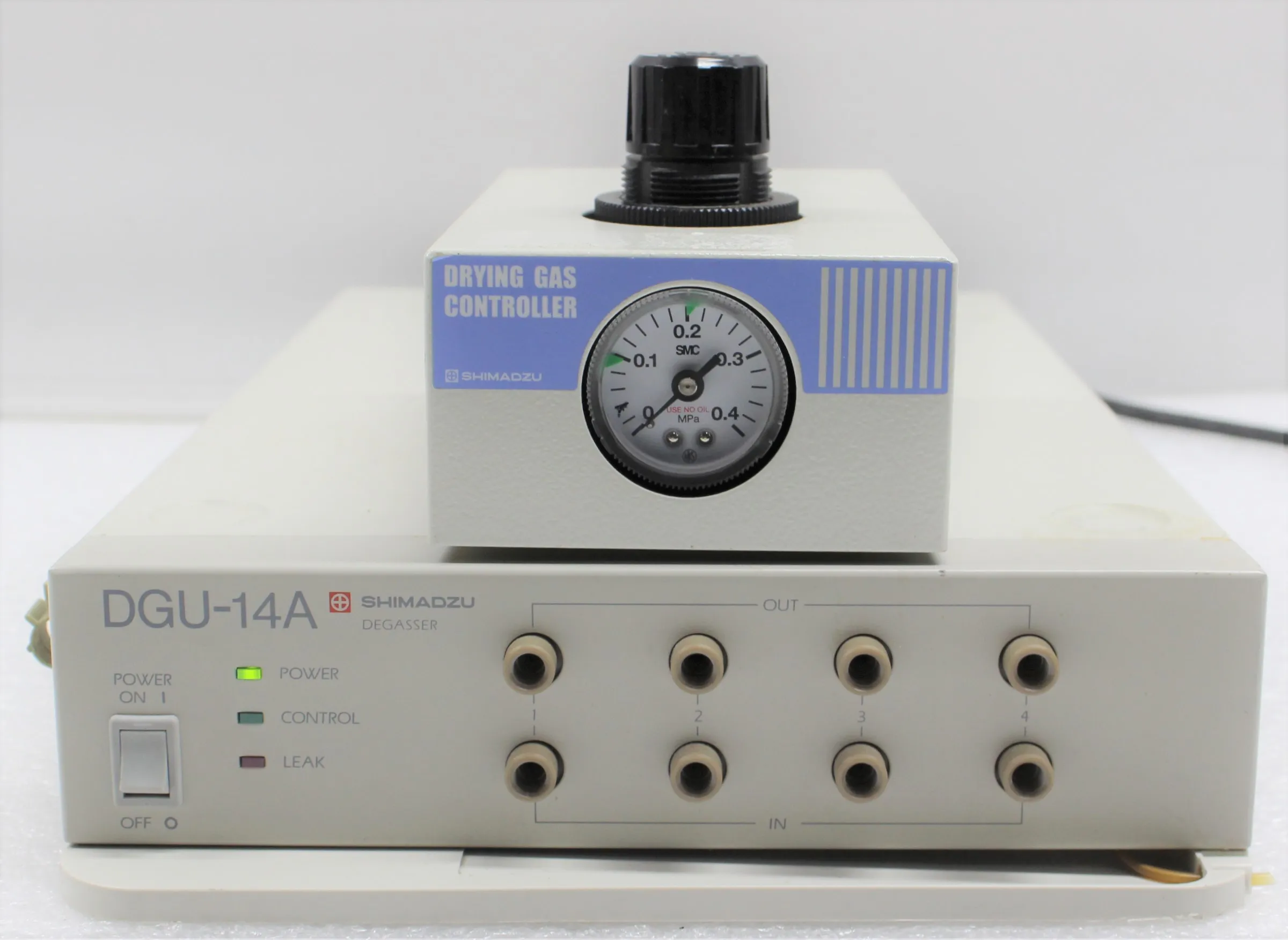 Shimadzu DGU-14A Solvent Degasser HPLC/FPLC/GC/CE