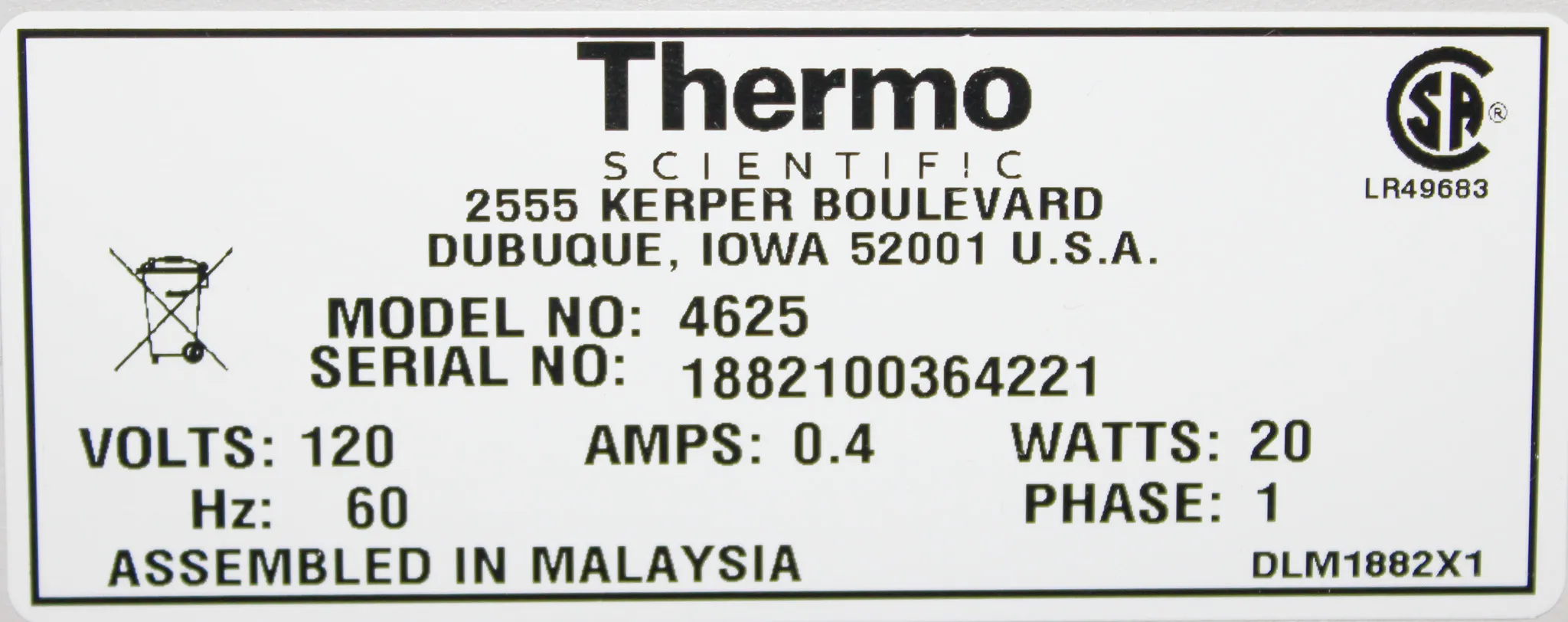 Thermo Scientific Titer Plate Shaker 4625 Vortexer Rotator Shaker Small Benchtop Equipment