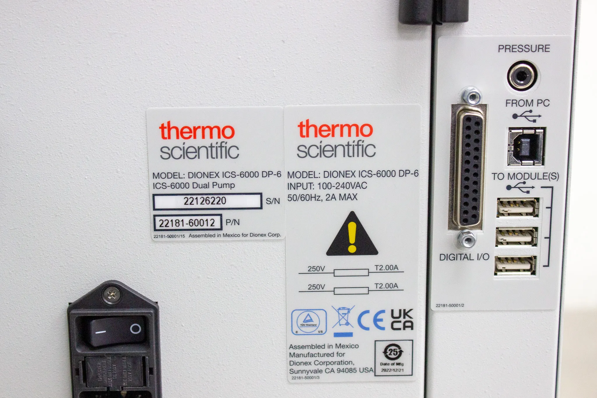 Thermo Scientific Dionex ICS-6000 DP-6 Dual Pump