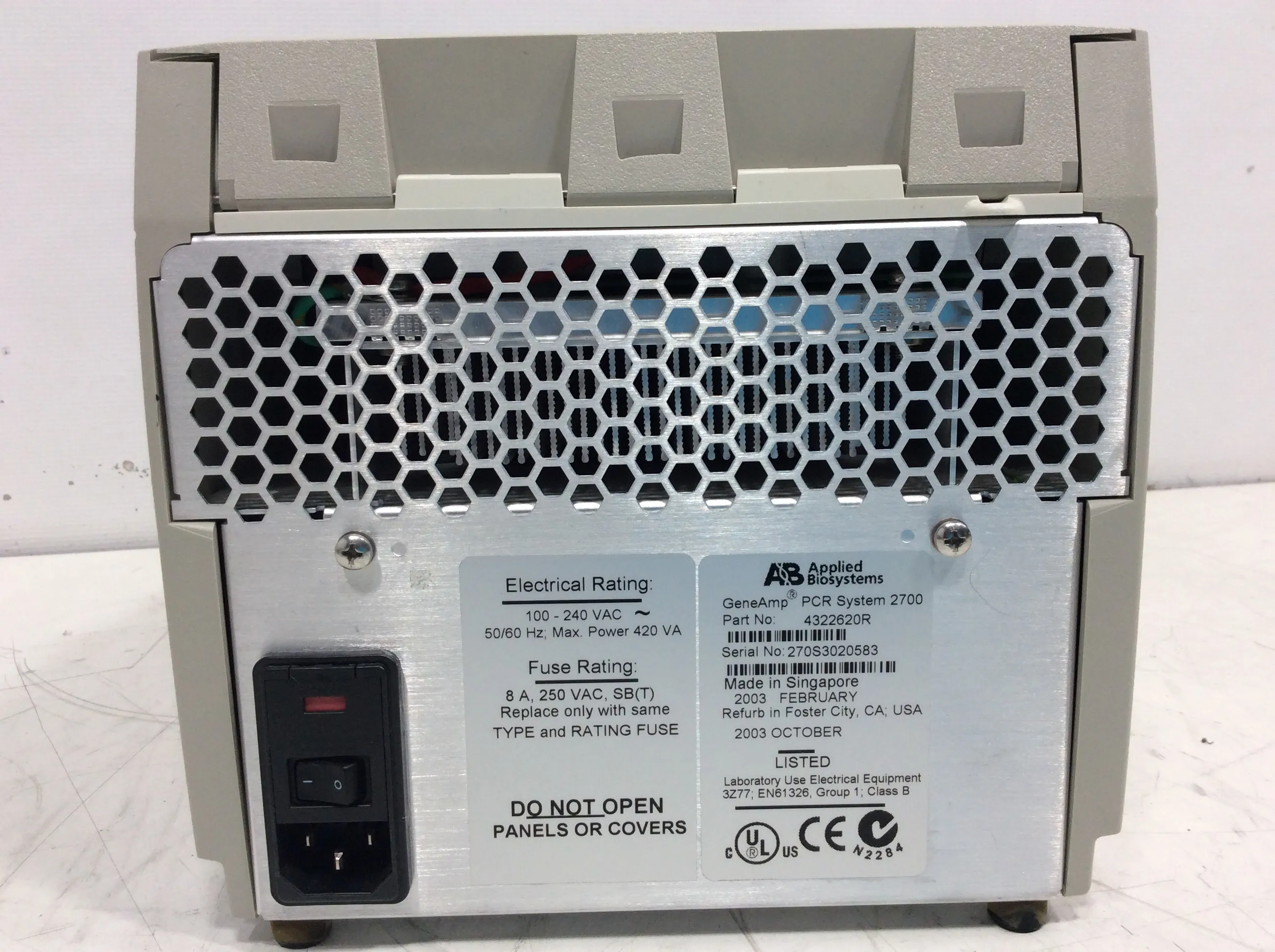 Applied Biosystems GeneAmp PCR System 2700