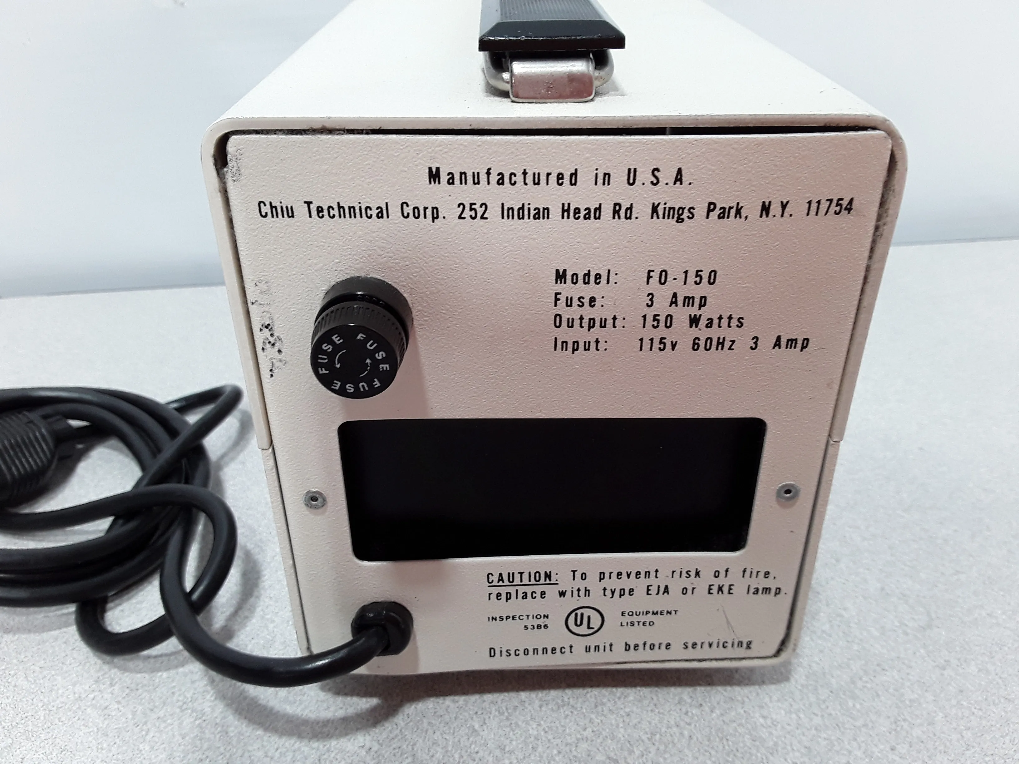 CHIU Technical Lumina FO-150 150W Fiber Optic Light Source Illuminator