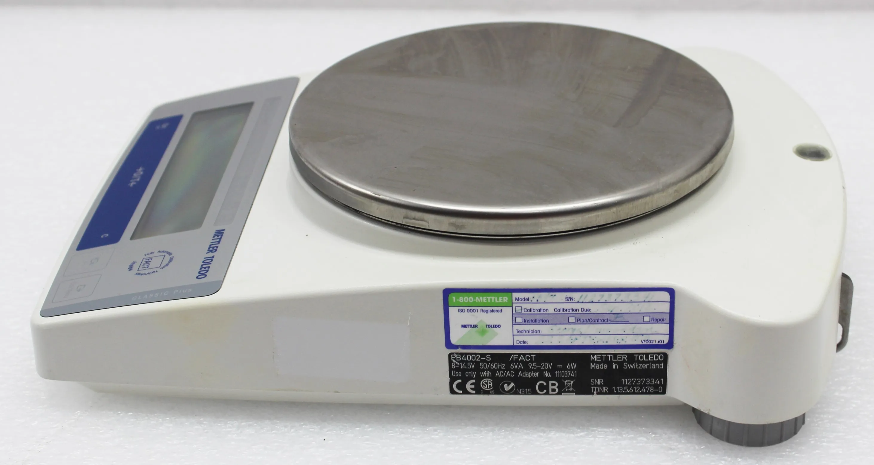 Mettler-Toledo PB4002-S FACT Analytical Balance