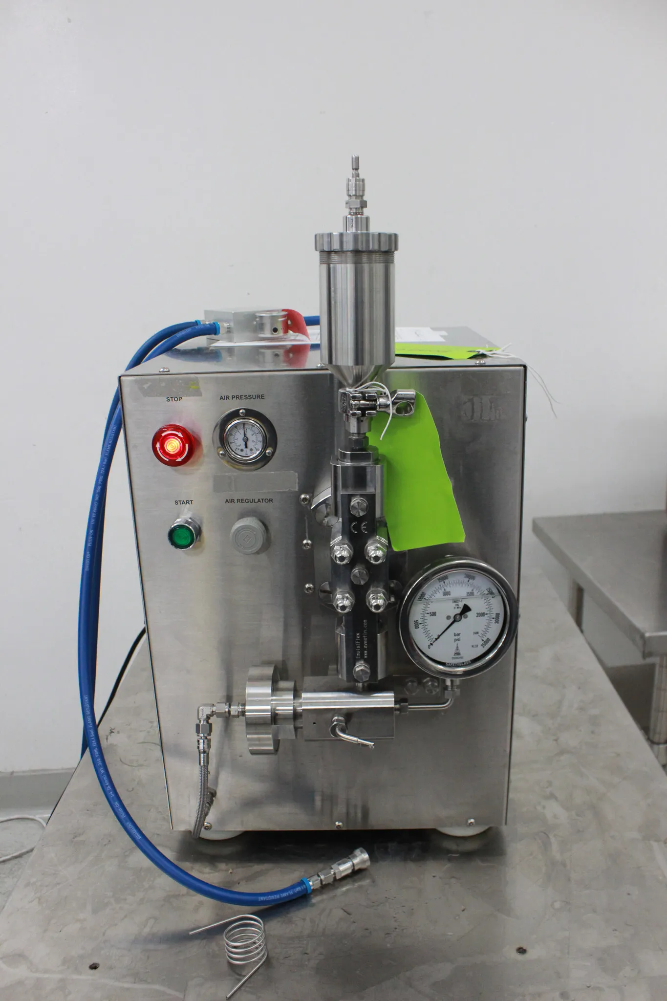 Avestin EmulsiFlex C3 High Pressure Homogenizer Laboratory Equipment 120V 50Hz/60Hz