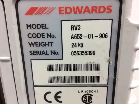 Edwards 3 Model RV3 Rotary Stage Dual Stage Vacuum Pump