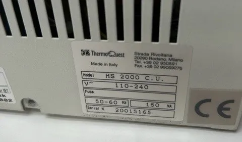 Thermo Quest HS 2000 CU Headspace Sampler Used Lab Equipment Pharma