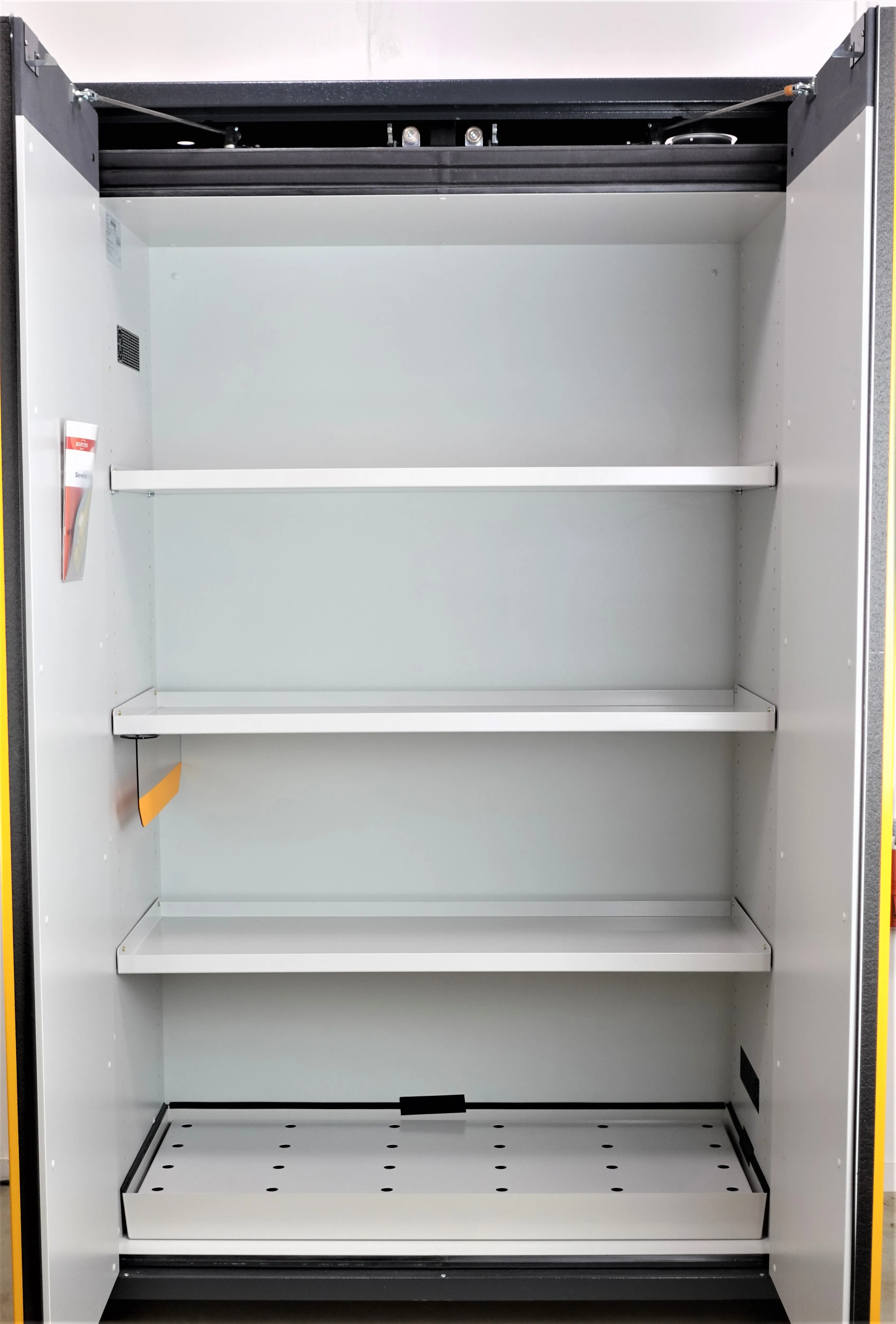 Denios Fireresistant Safety Cabinet Q90 Yellow - Used Laboratory Equipment