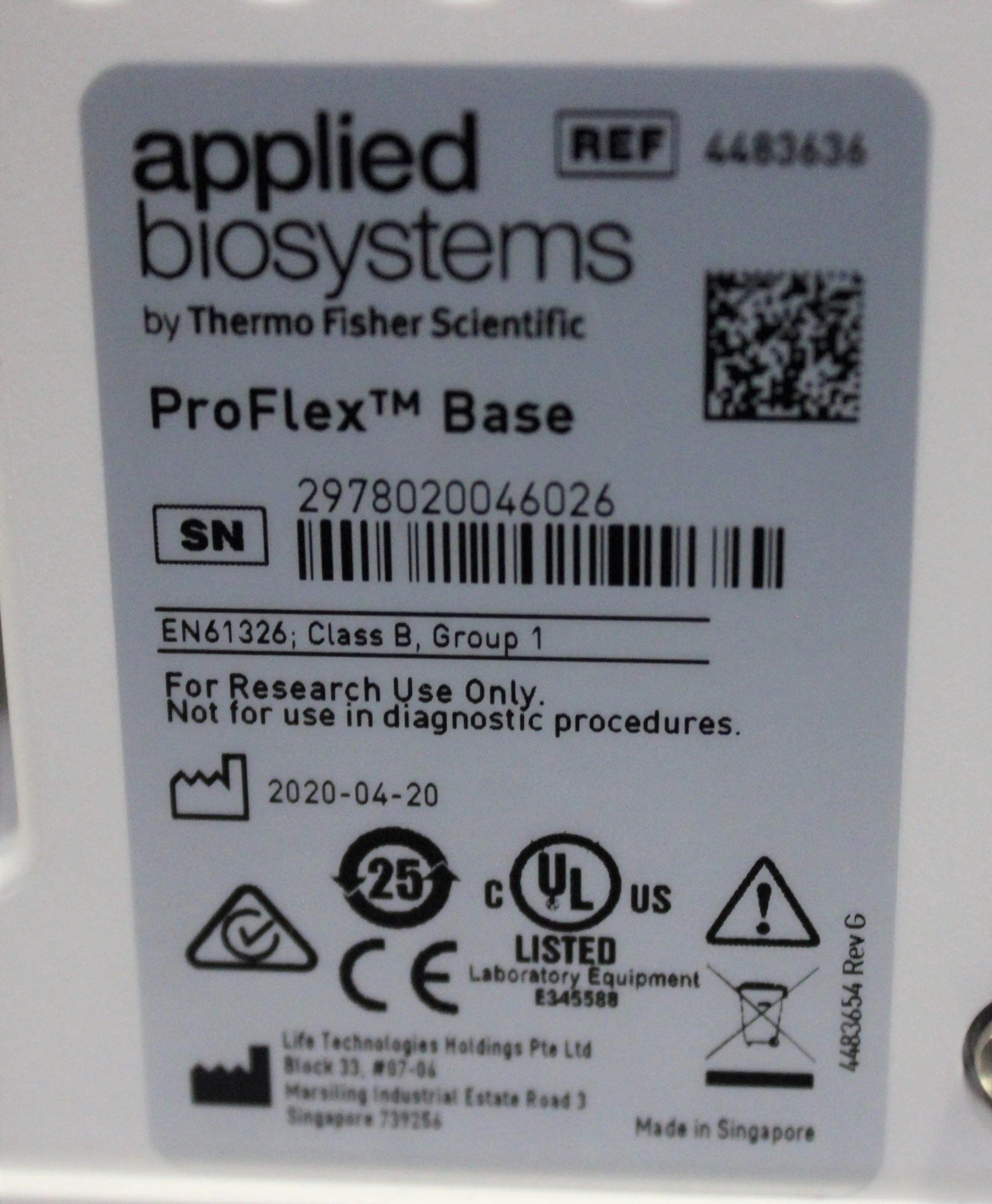 Applied Biosystems 4483636 Real Time PCR System