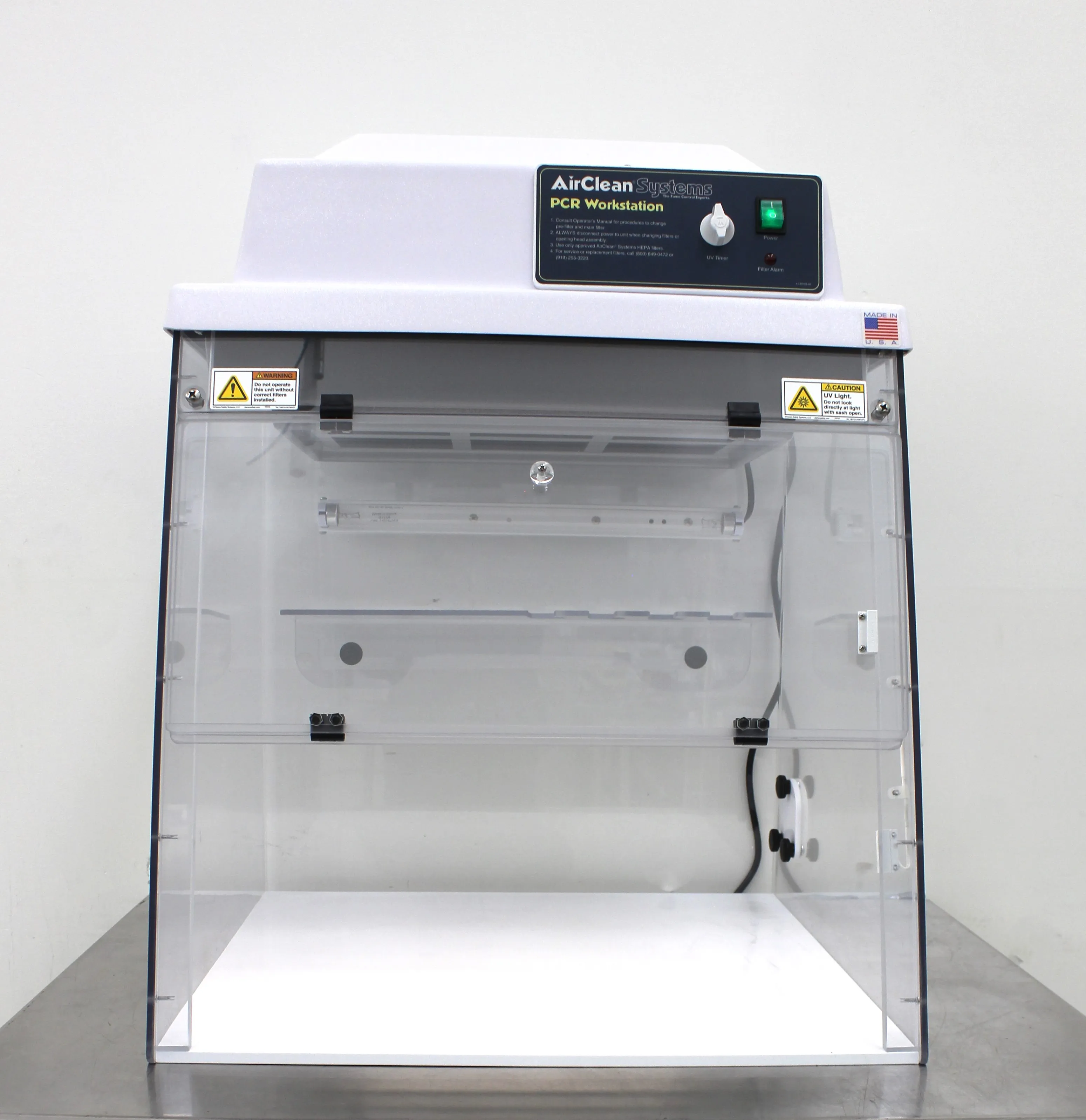 AirClean Systems PCR workstation Model: AC624LFUV