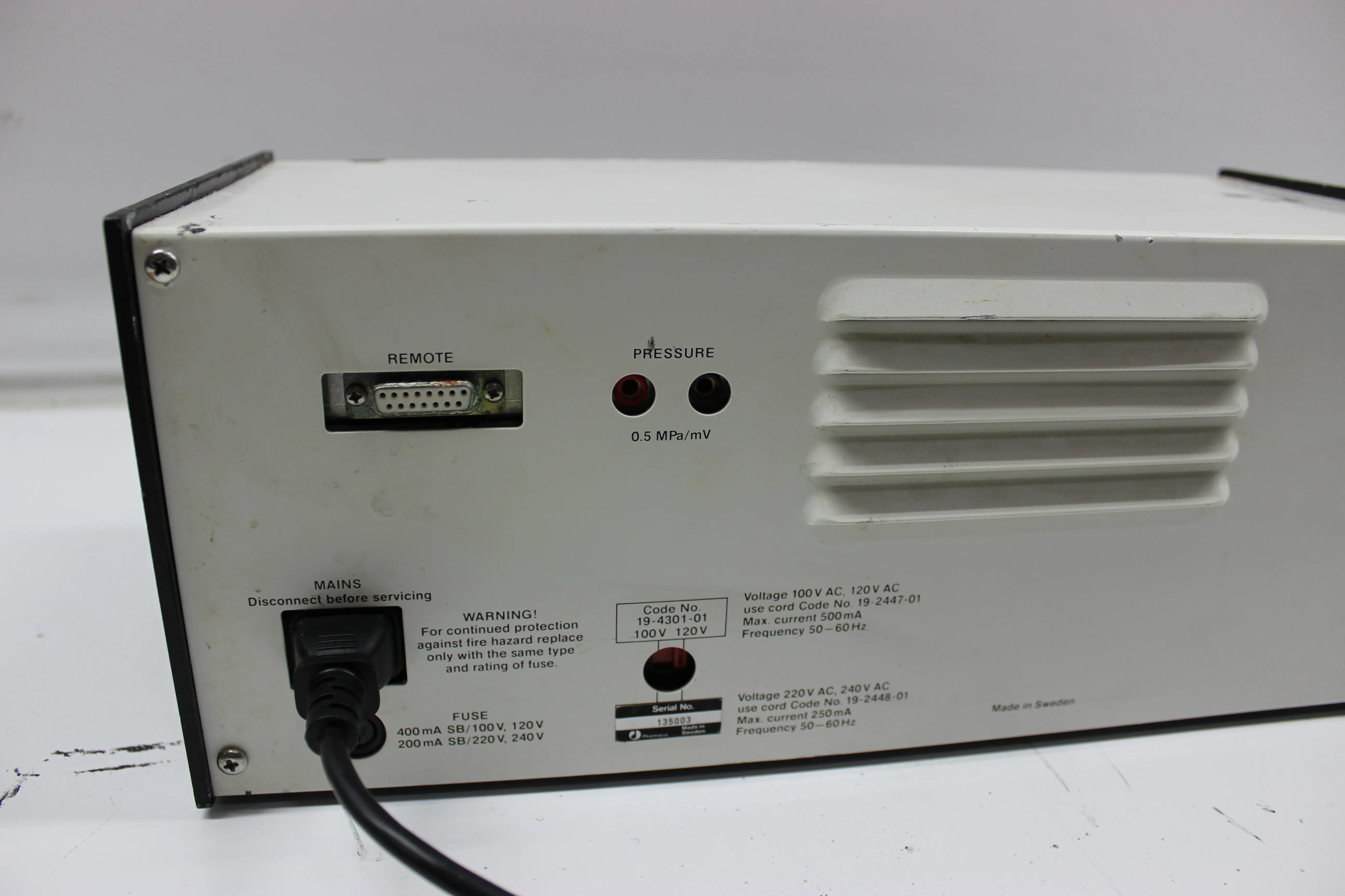 Pharmacia Pump P-500 Liquid Chromatography Laboratory Pump