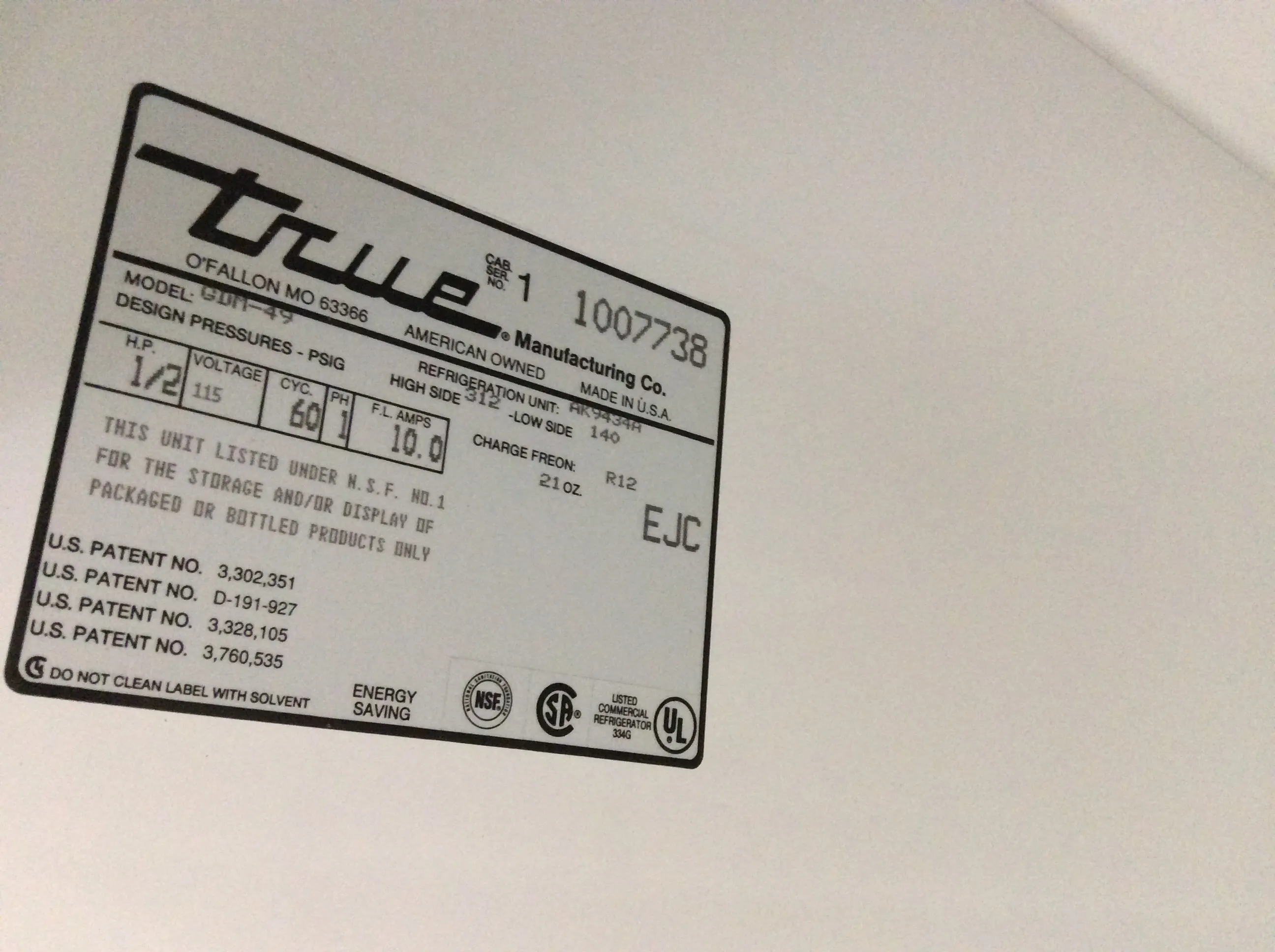 Used VWR Scientific GDM-49 Chromatography Refrigerator