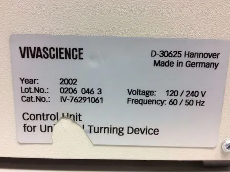 VivaScience/Sartorius Group Universal Turning Device Cat. IV76001061