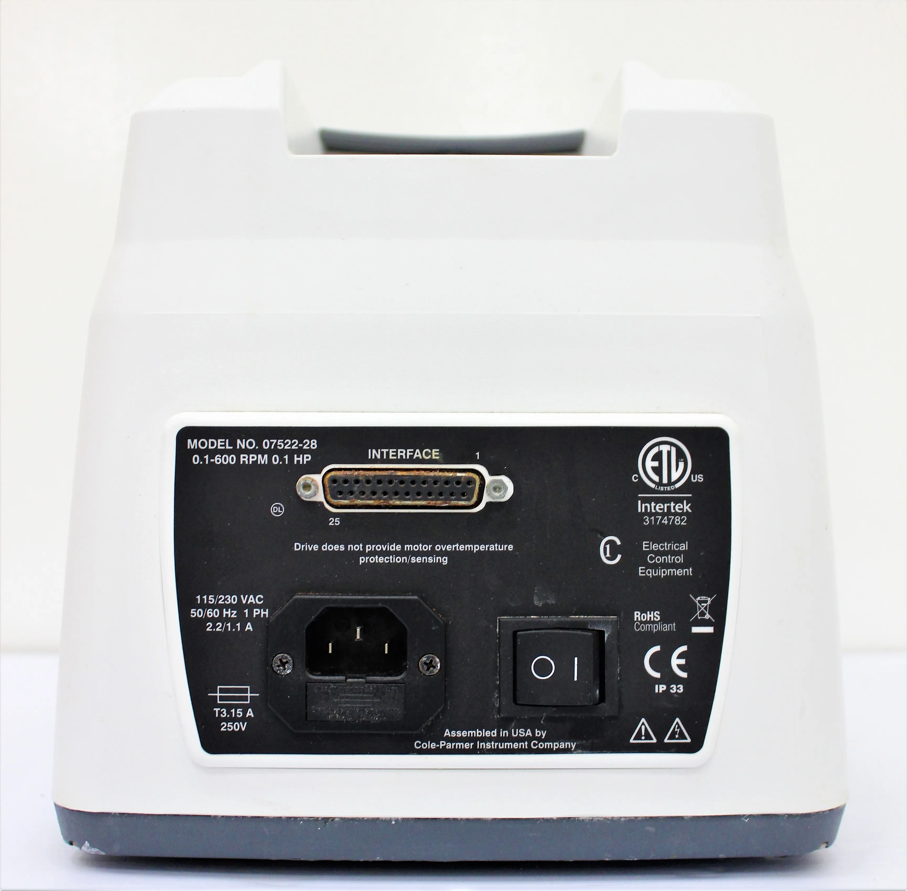 BioPharam Engineered Systems - FLNP -T-Mixing Skid Peristaltic Pump Drive 600 RPM