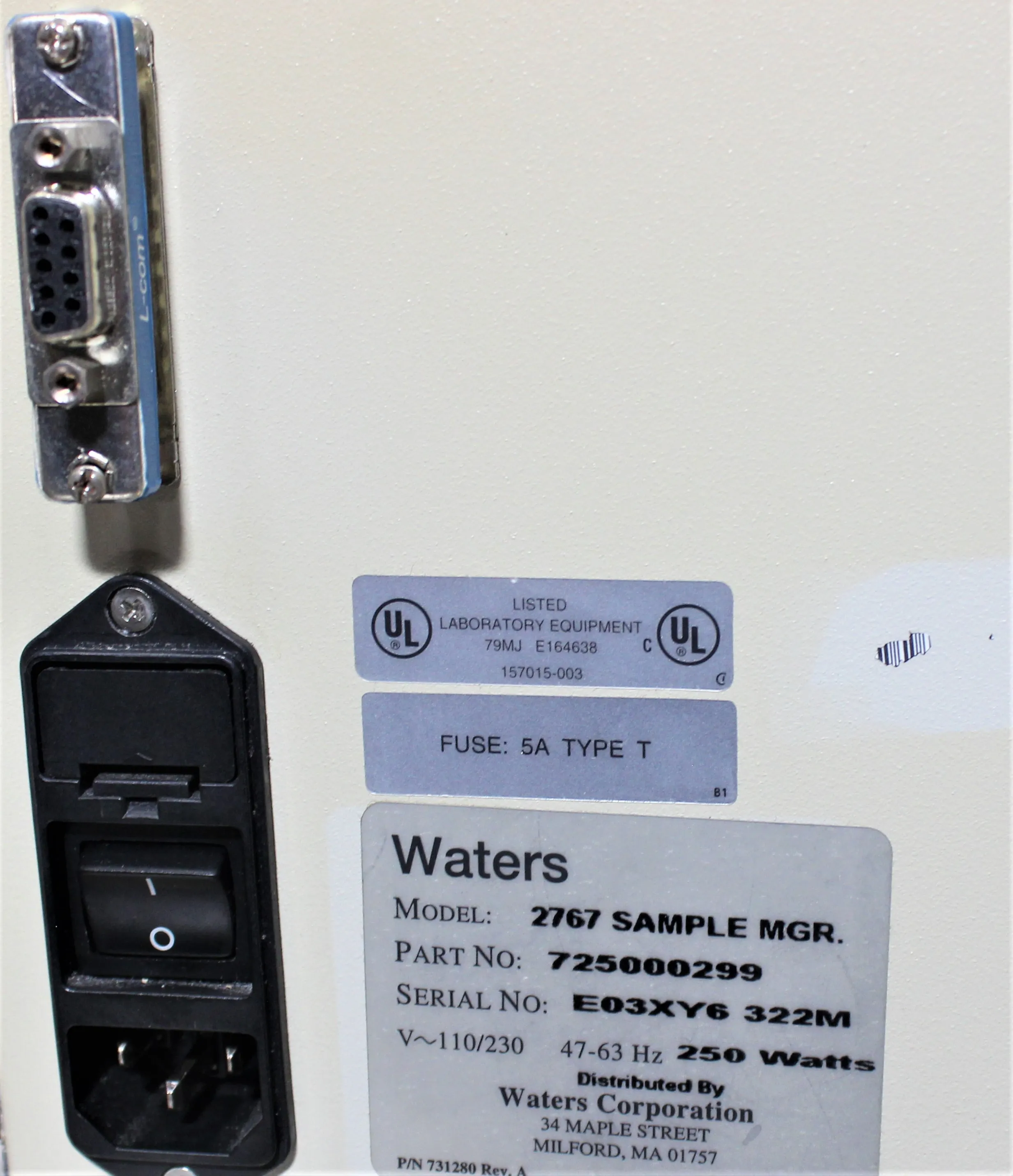 Waters 2767 Sample Manager Auto Sampler HPLC / FPLC / GC / CE