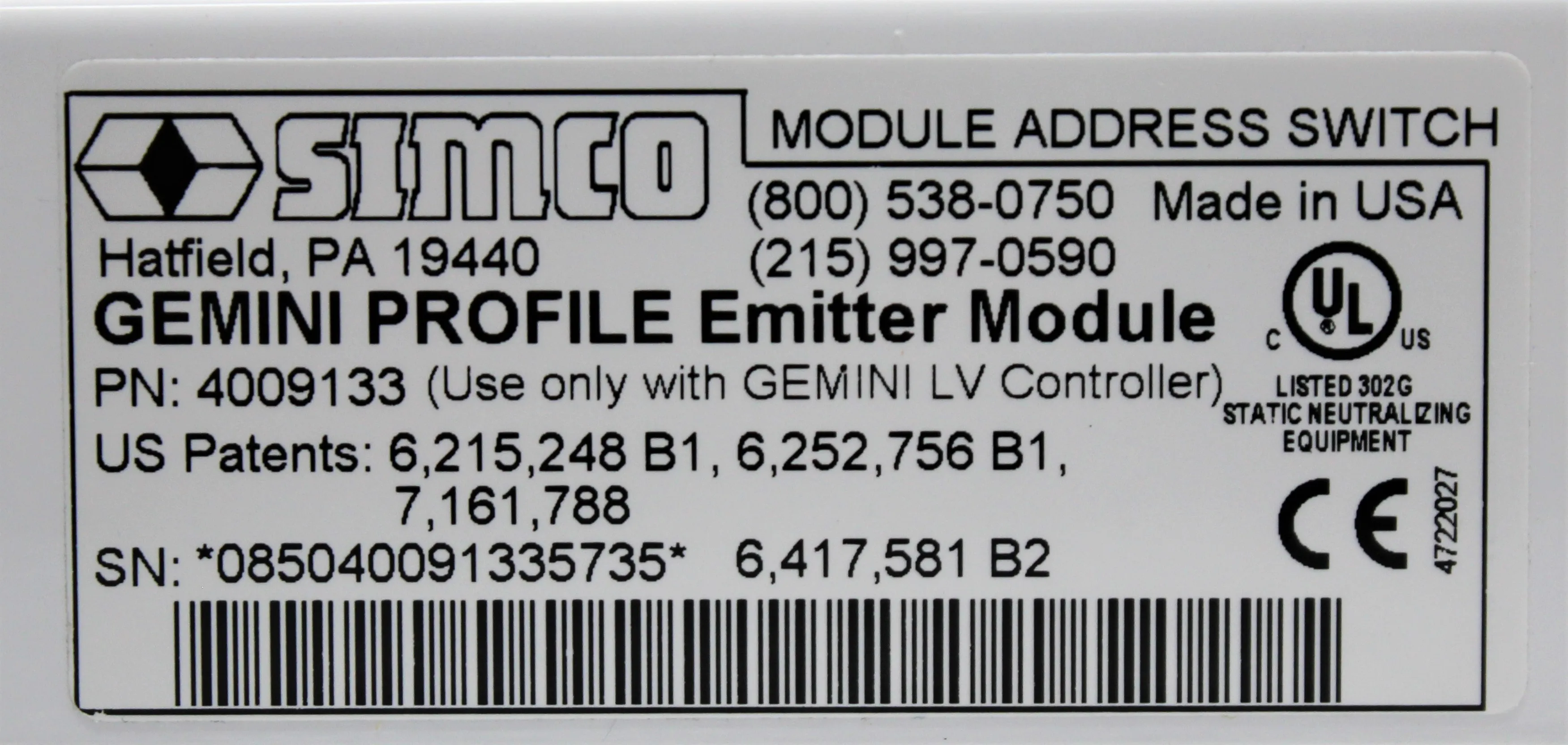 Simco Gemini Profile Emitter Module System