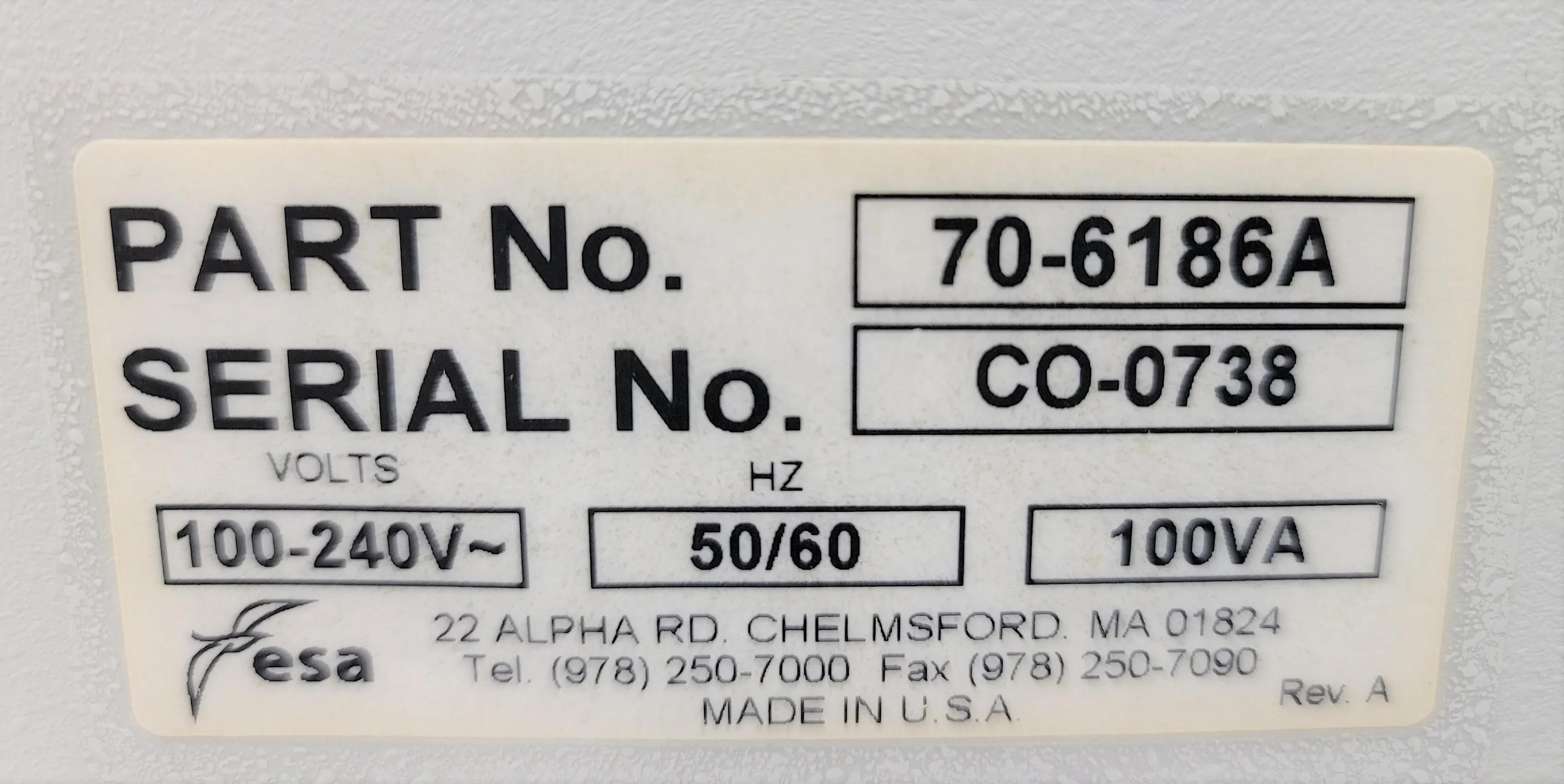 ESA Corona Plus Charged Aerosol Detector