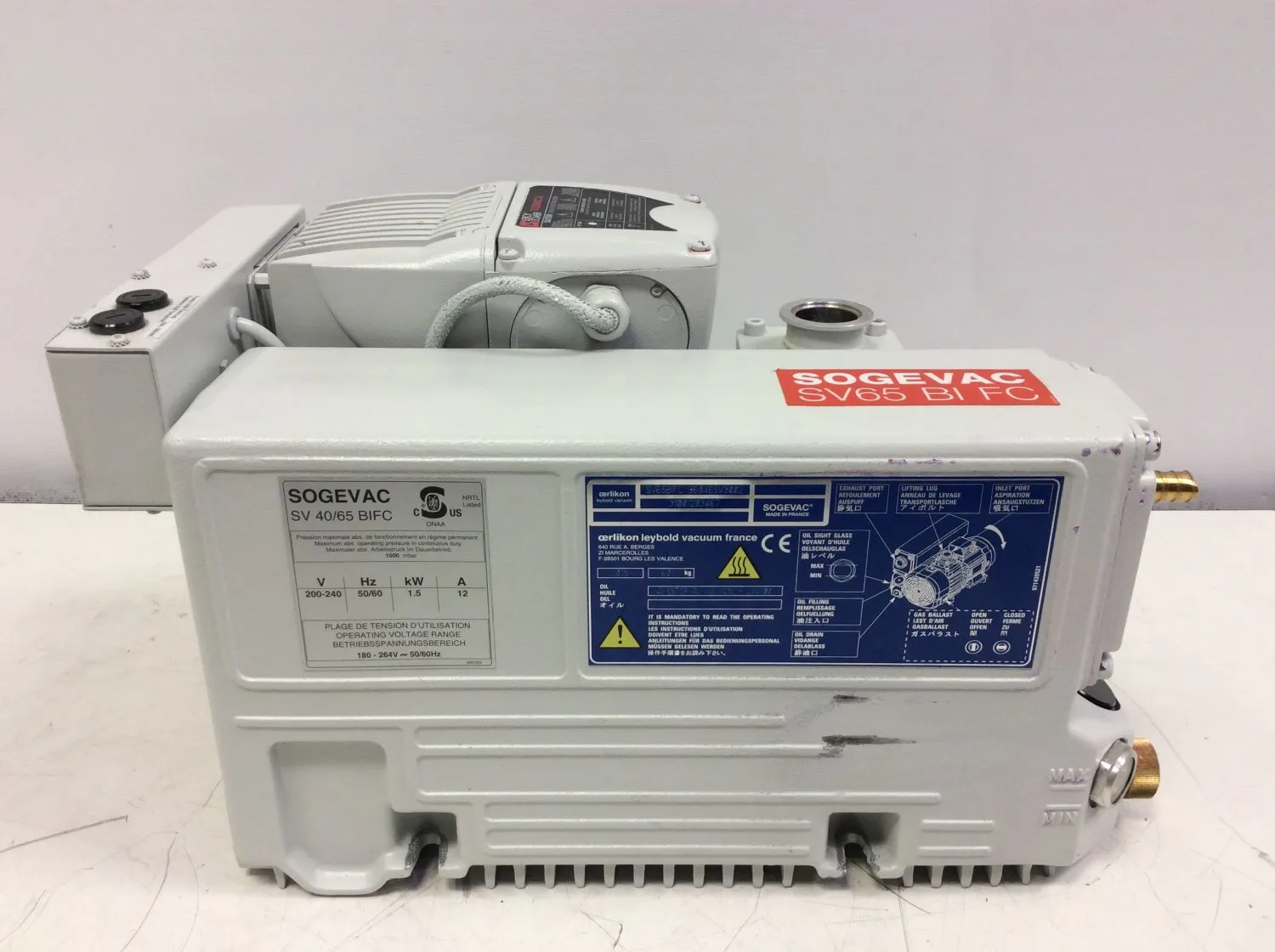 Sogevac SV65 BI FC Vacuum Pump