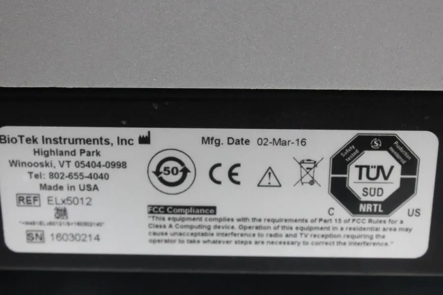 Biotek Instruments ELx50/ 12 Microplate Strip Was CLEARANCE! As-Is