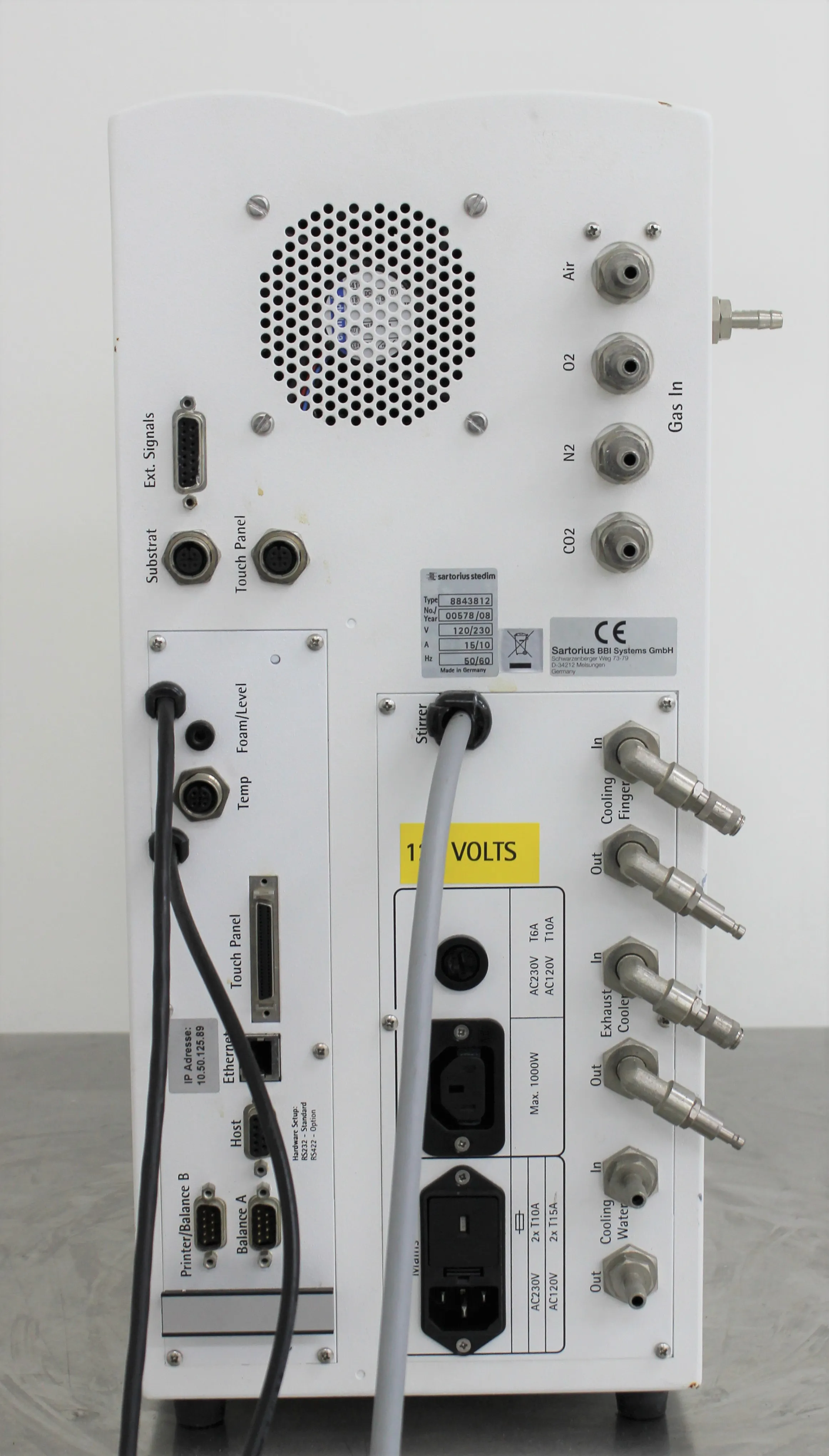 Sartorius Stedim 8843812 Biostat A plus Bioreactor System 120V/220V 50Hz/60Hz 00578