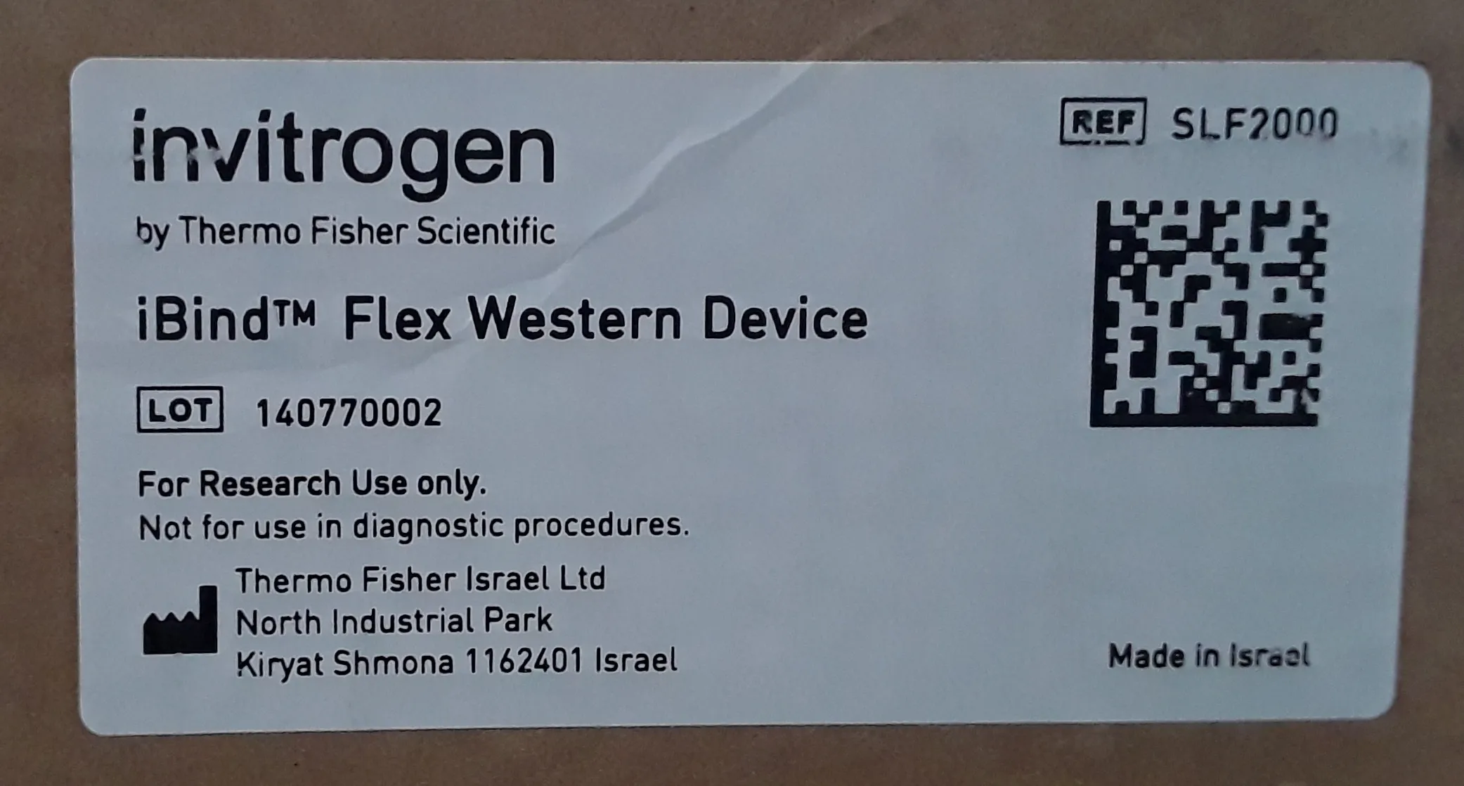 Invitrogen iBind Flex Western Device SLF2000 Automated Western-Processing Device