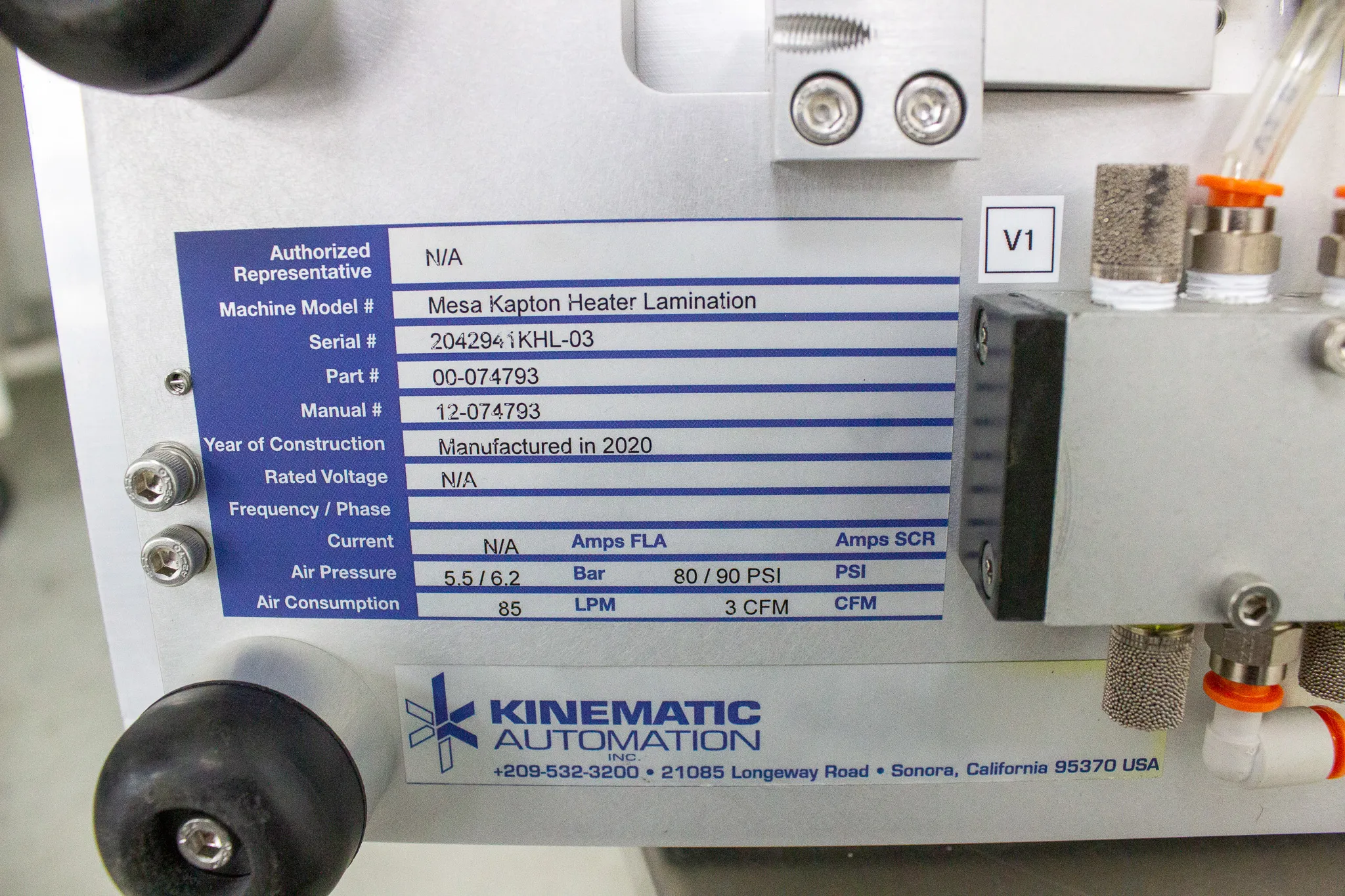 Kinematic Automation Mesa Kapton Heater Lamination