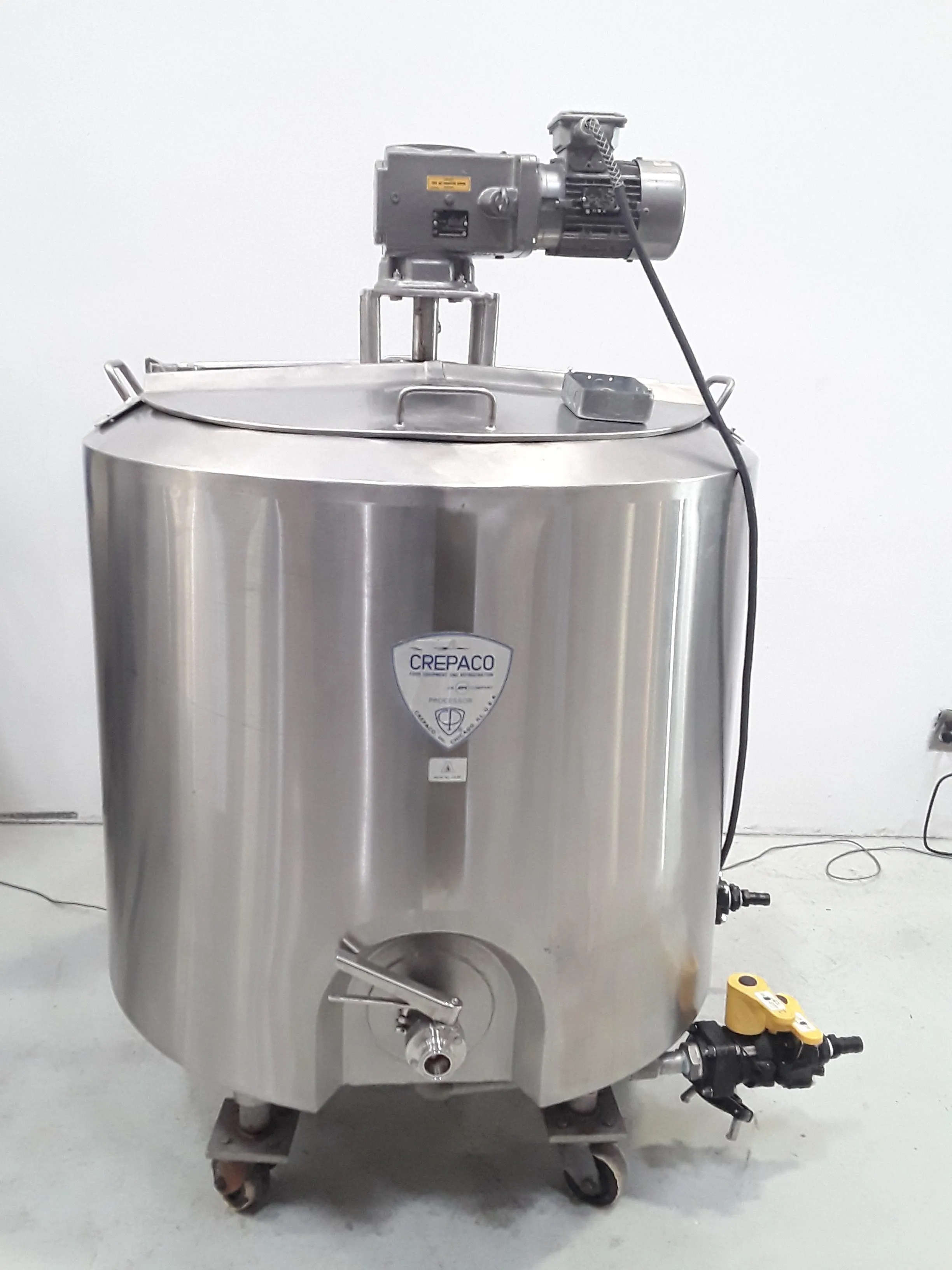 Crepaco 400L Stainless Steel Mixing Tank with Nord Drivesystem Motor