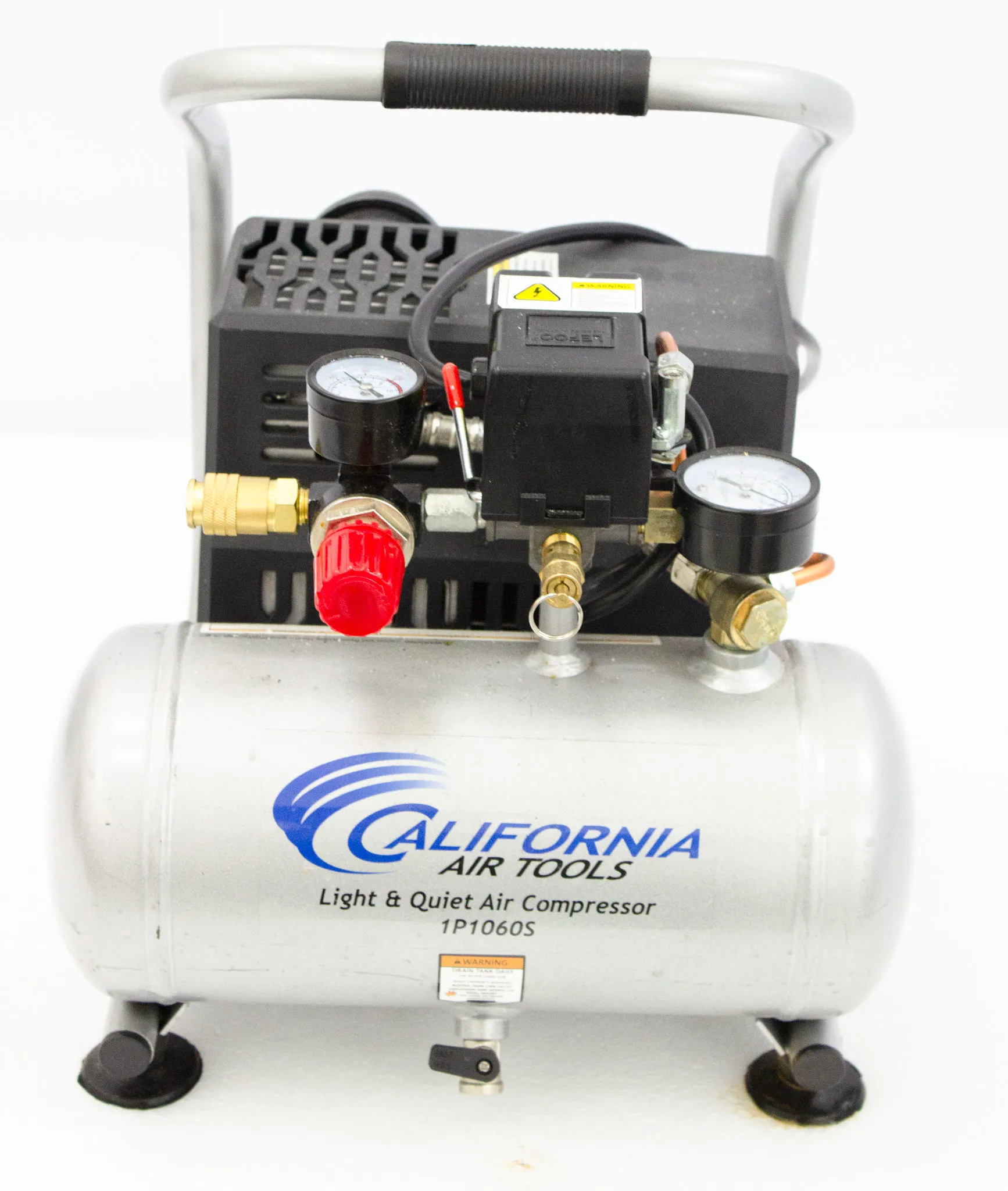 Alifornia Air Light and Quiet 1 Gal. 0.6 Hp 115 PSI Steel Tank Electric Portable Air Compressor 1P1060S