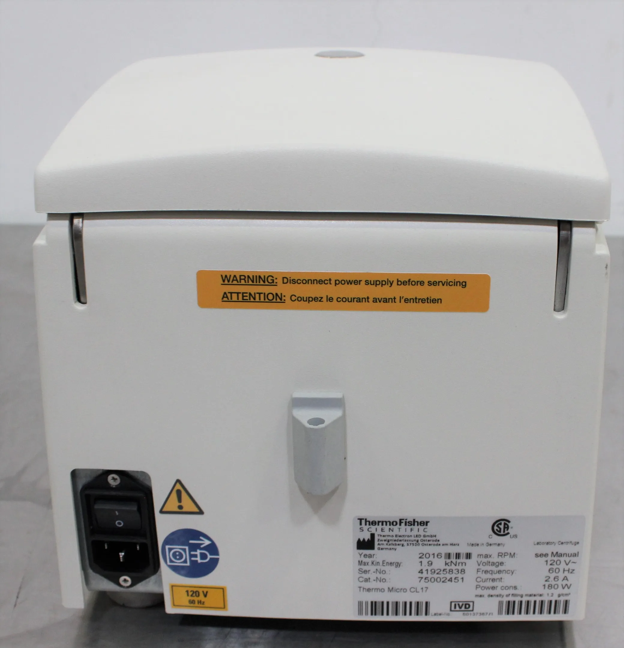 Thermo Scientific MicroCL 17 Microcentrifuge