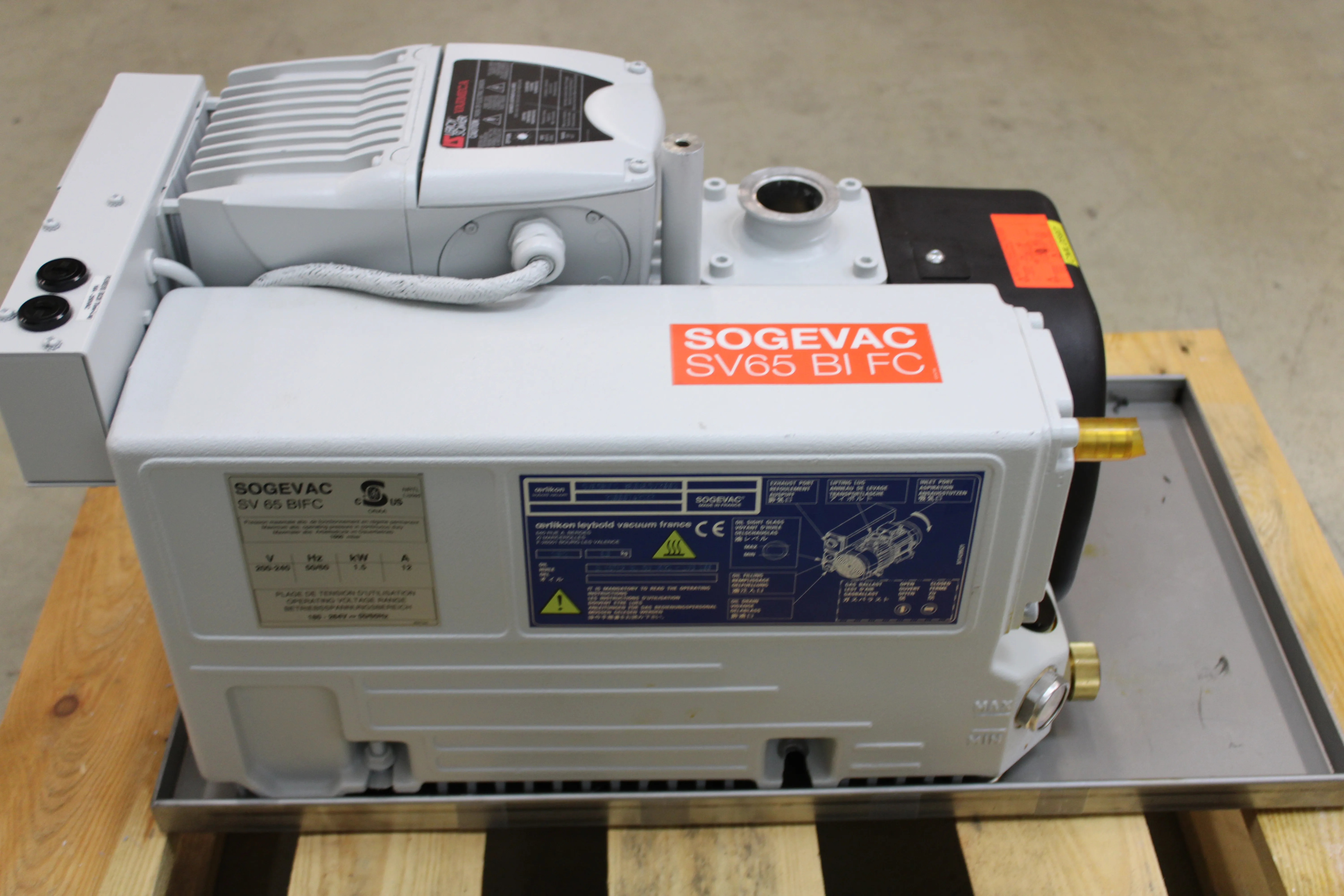 Sogevac SV 65 BIFC Rotary Vane Vacuum Pump