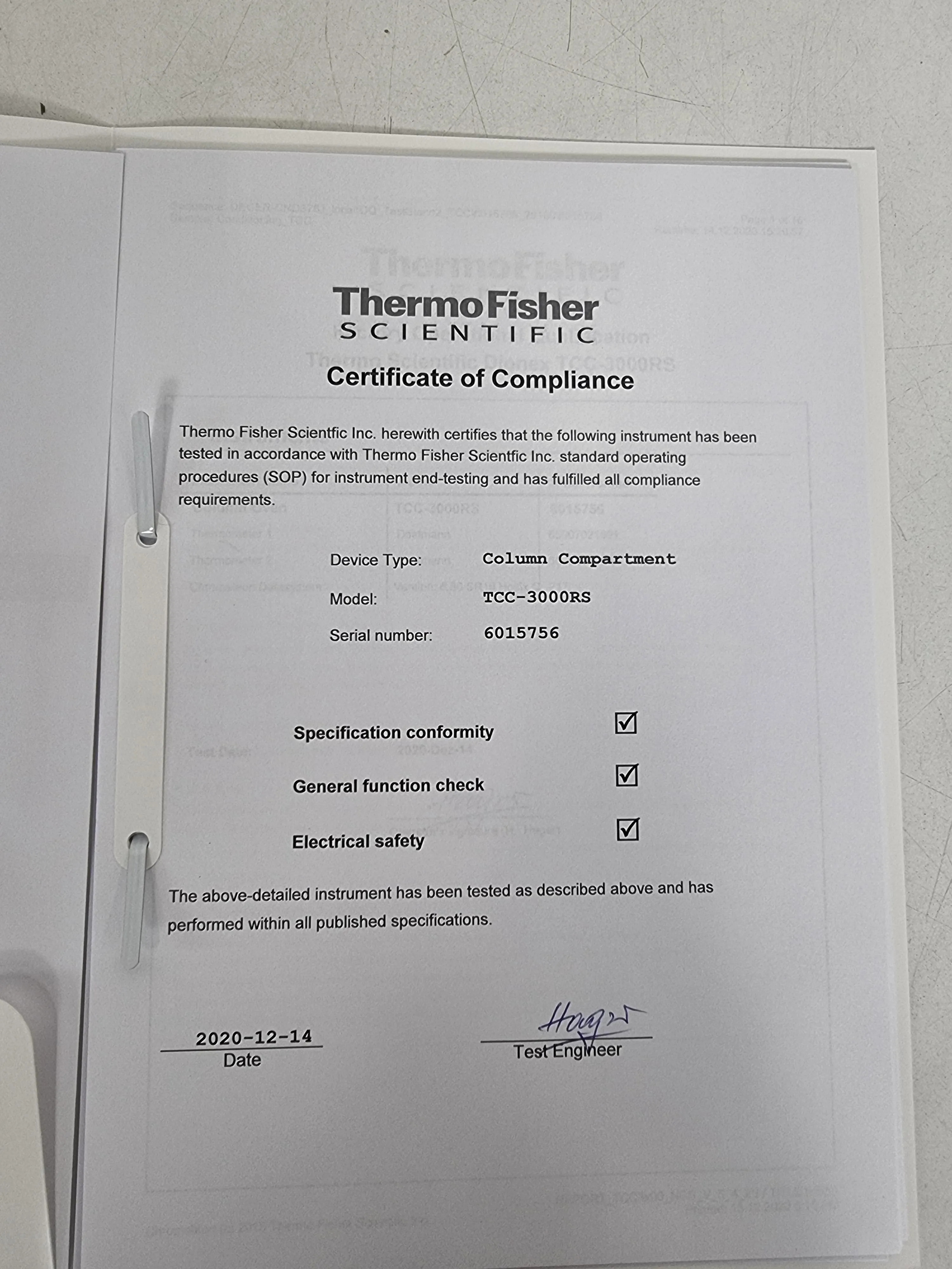 Thermo Scientific Dionex UltiMate 3000 RS Rapid Separation Thermostatted Column Compartment