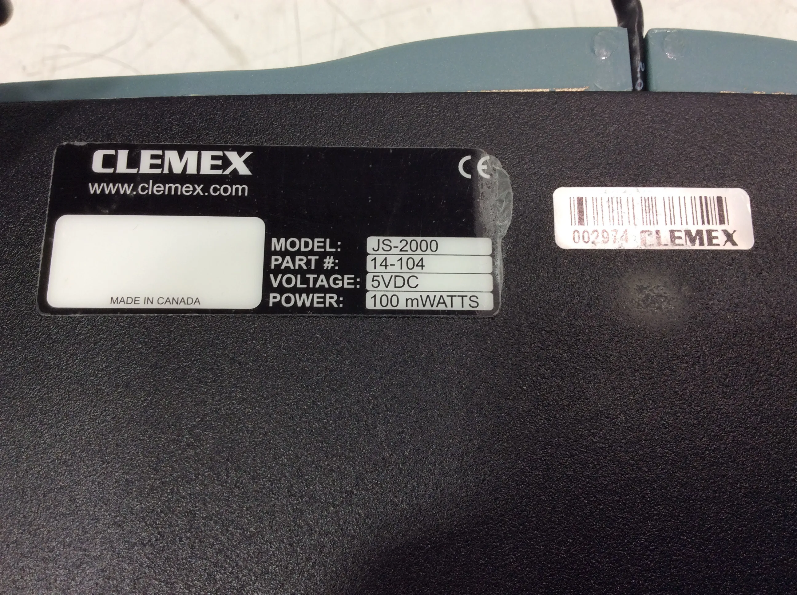 Clemex JS-2000 Motorized Stage Controller and ST-2000 Control Interface