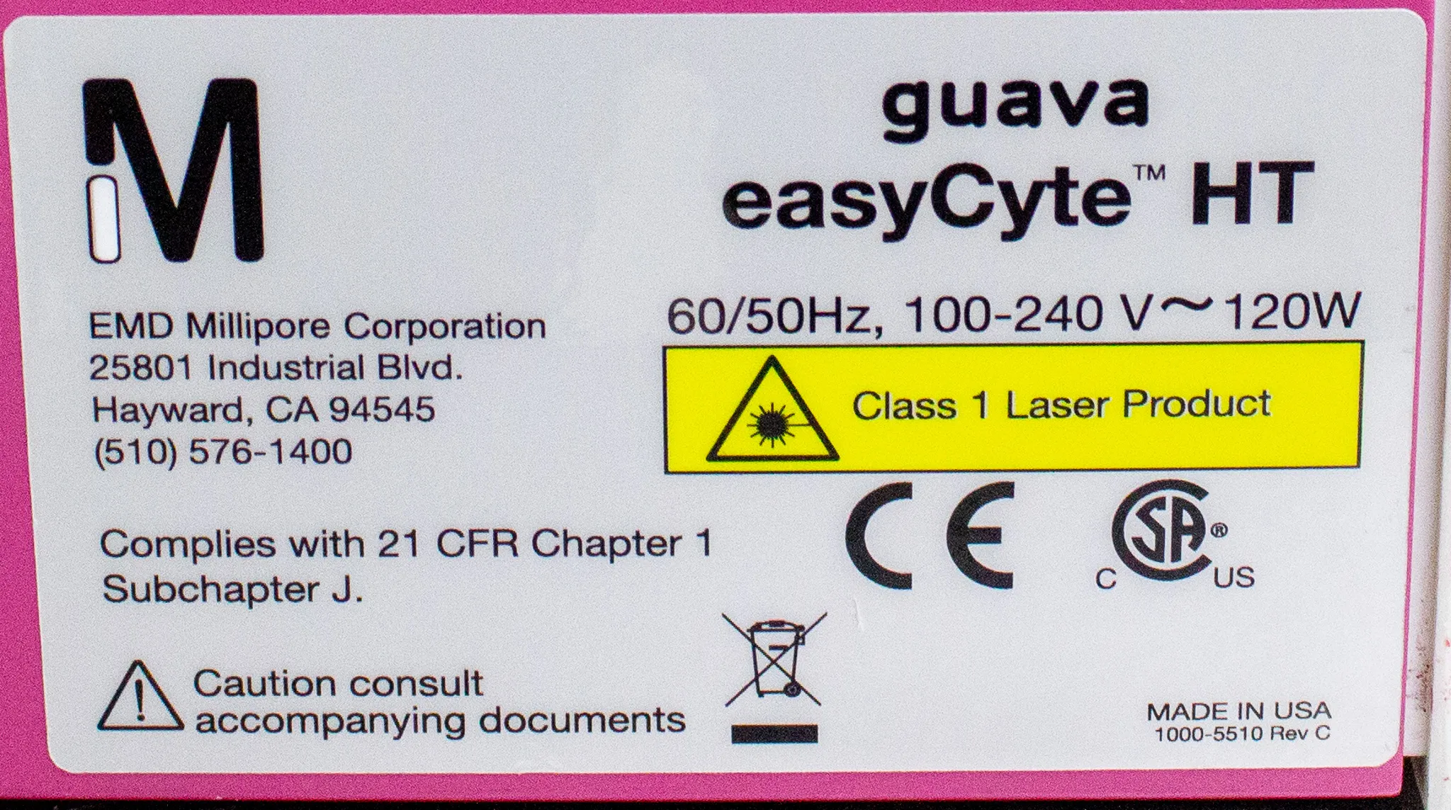 EMD Millipore Guava EasyCyte HT Flow Cytometer