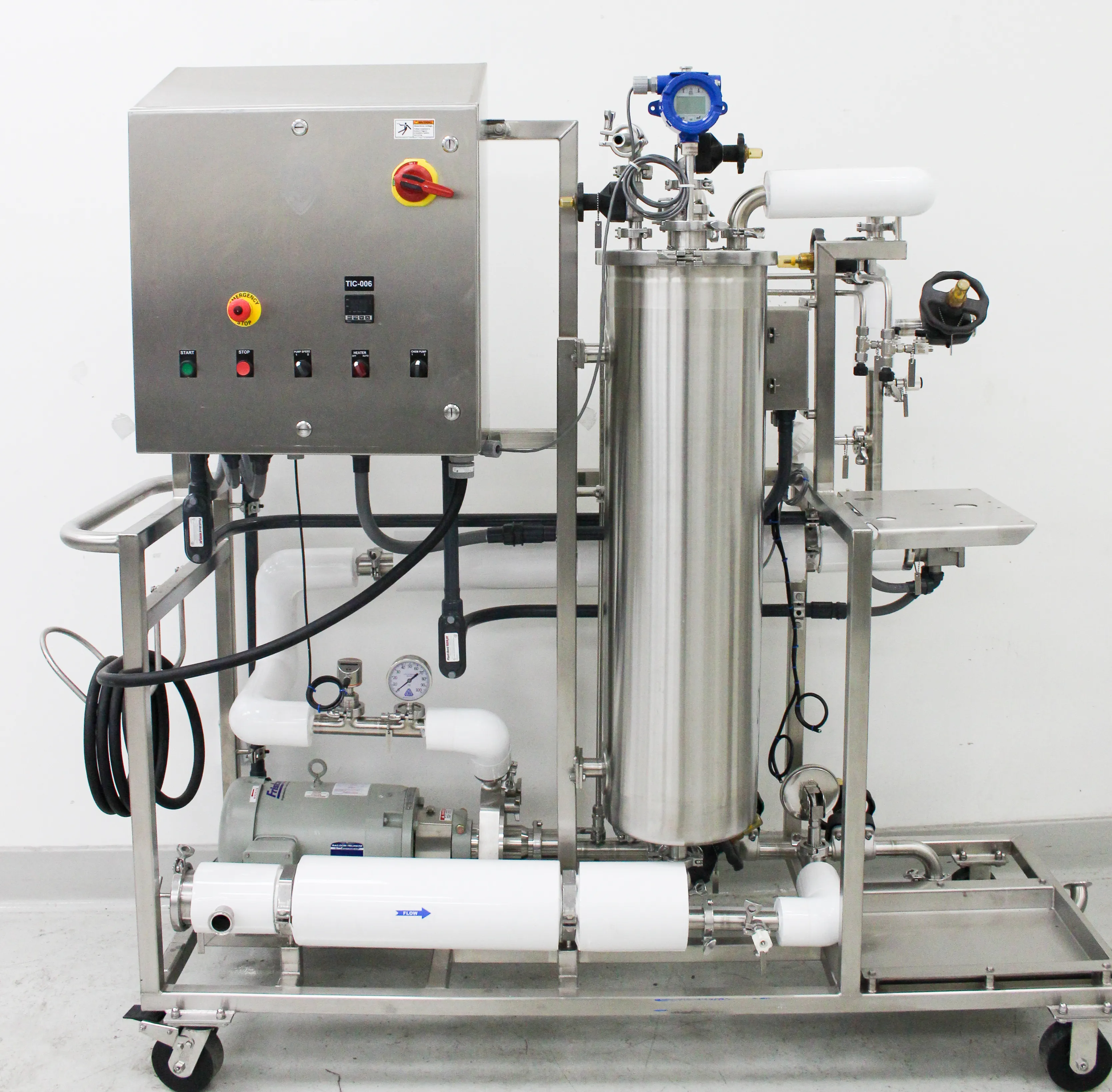 SANI-MATIC Custom Manual Clean-In-Place System, 1 Tank, CIP Skid JOB: 87193 DWG: 836679