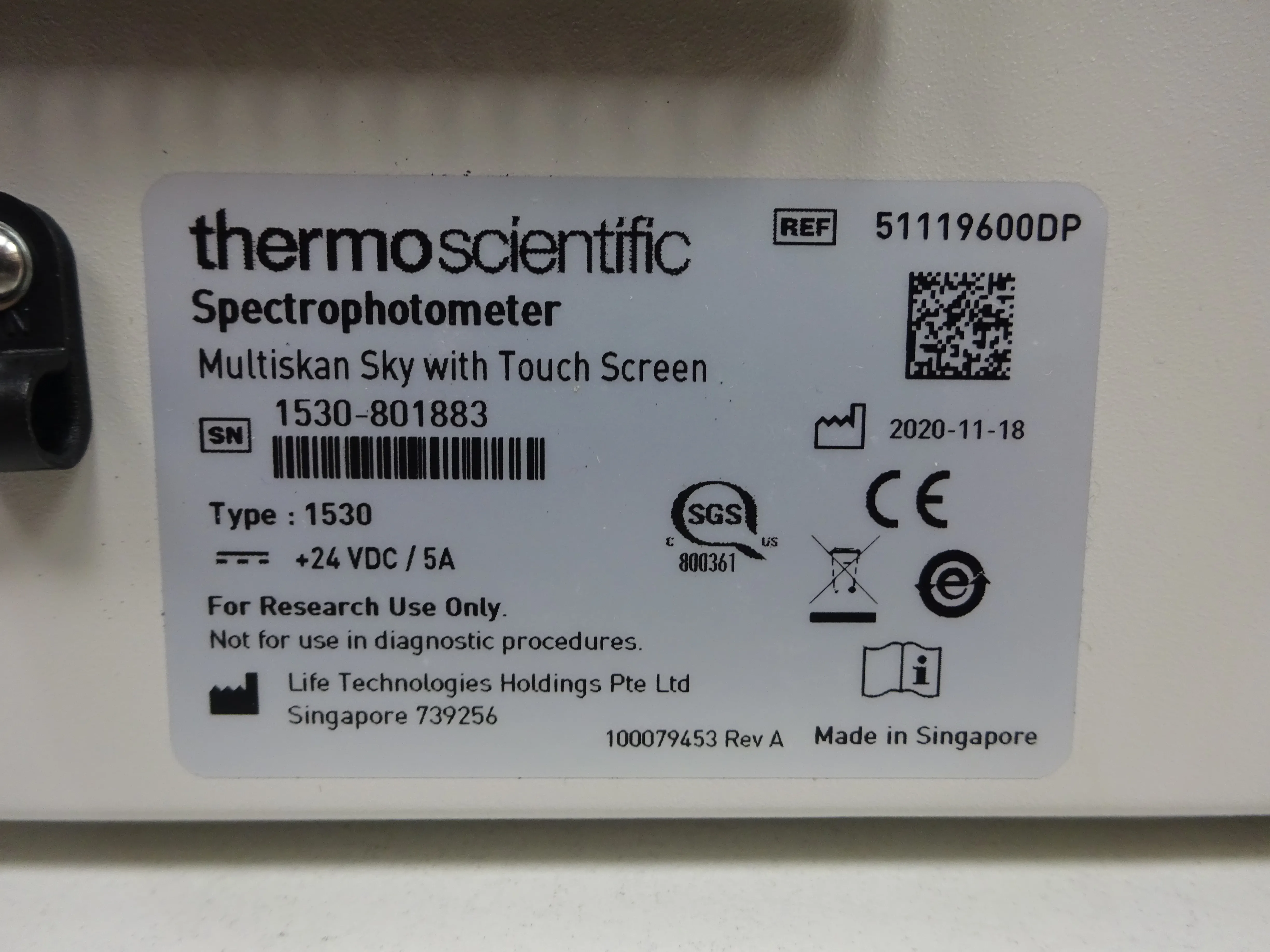 Thermo Scientific Multiskan Sky with Touch Screen UV-Vis Spectrometer