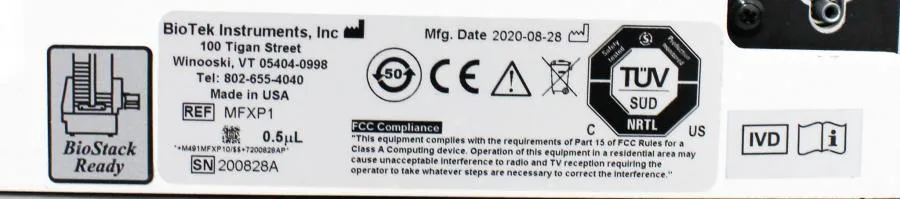 Bio Tek Instruments Multiflo FX multi-mode dispenser ref: MFXP1 0.5uL