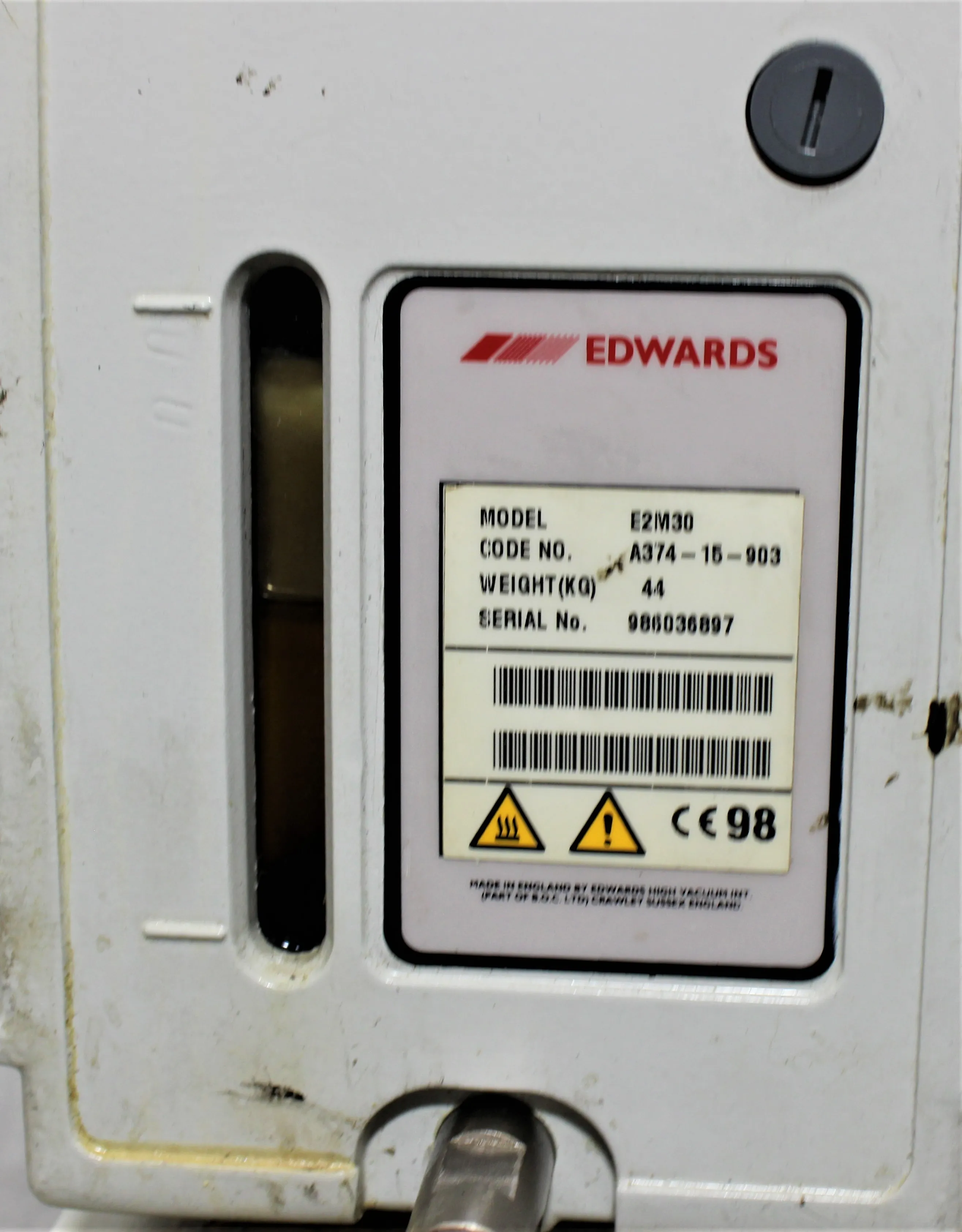 Edwards Vacuum Pump E2M30 Rotary Vane Vacuum Pump 208V