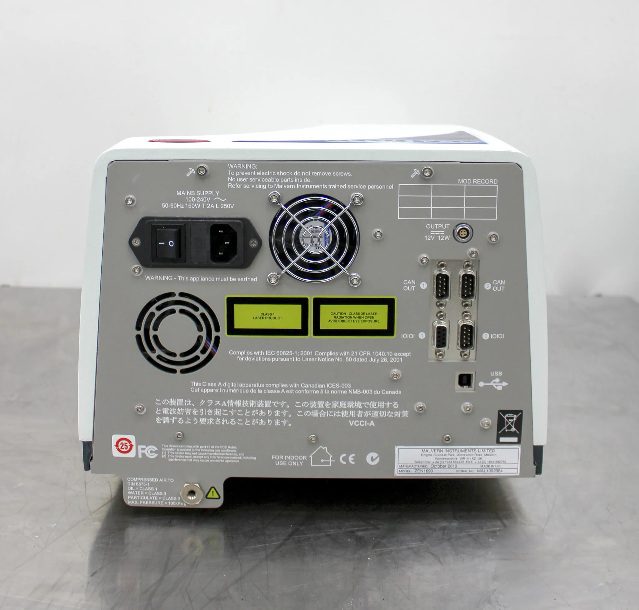 MALVERN Zetasizer Nano ZS90 Size Analyzer, Model: ZEN1690