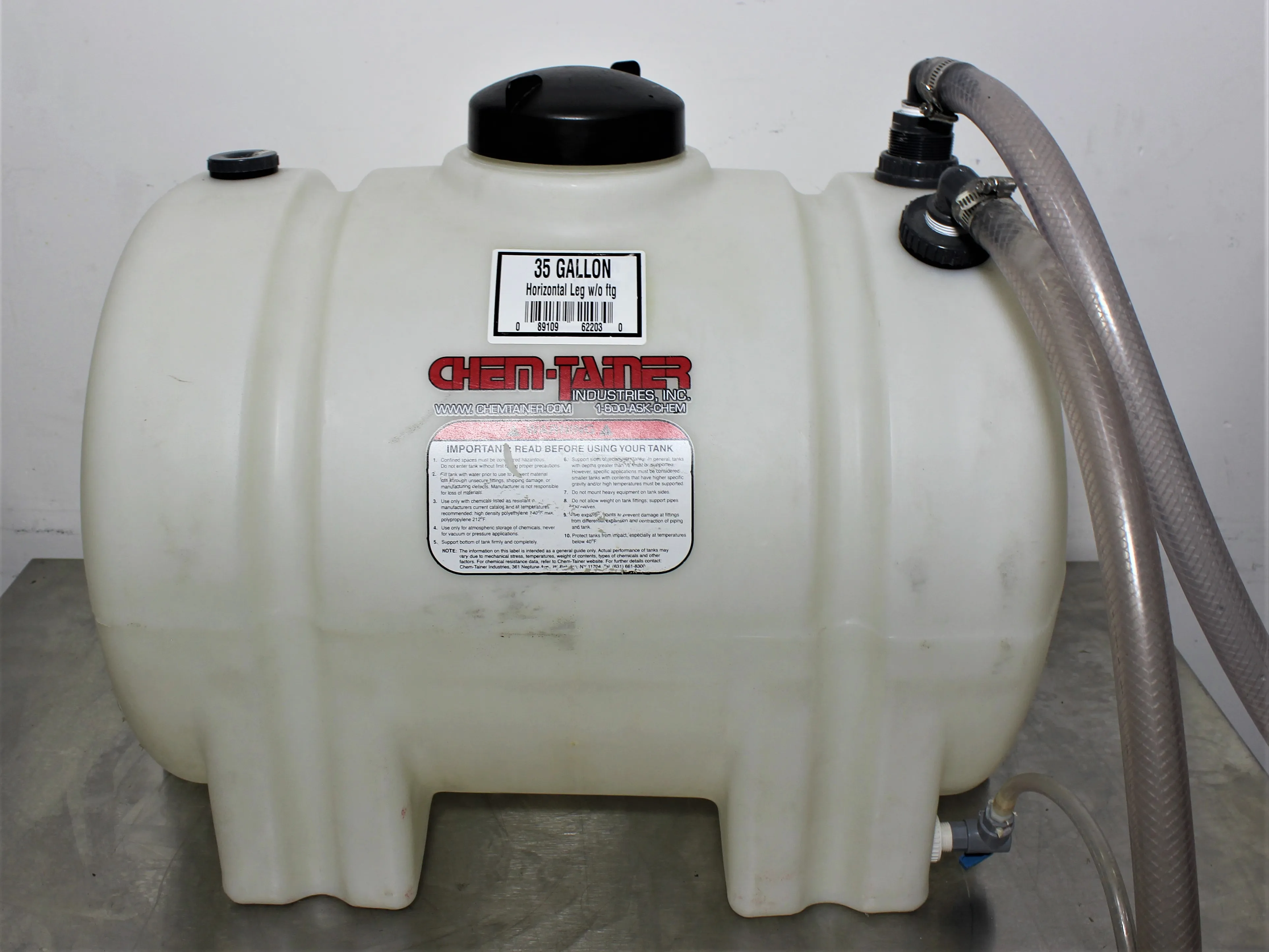 Chem Tainer 35 Gallon Plastic Storage Tank